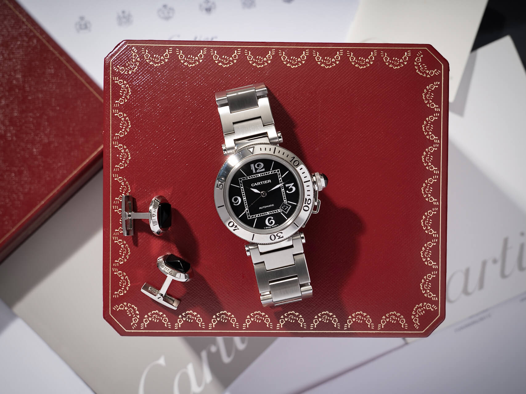 Cartier Pasha Seatimer W31077M7