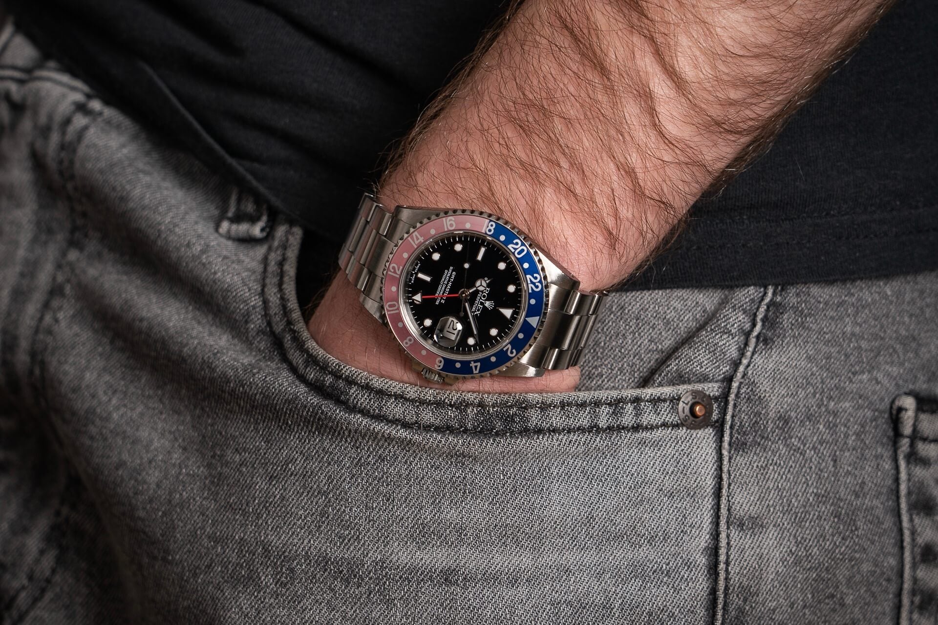 Rolex GMT-Master 16710 'Pinhole Case' B&P
