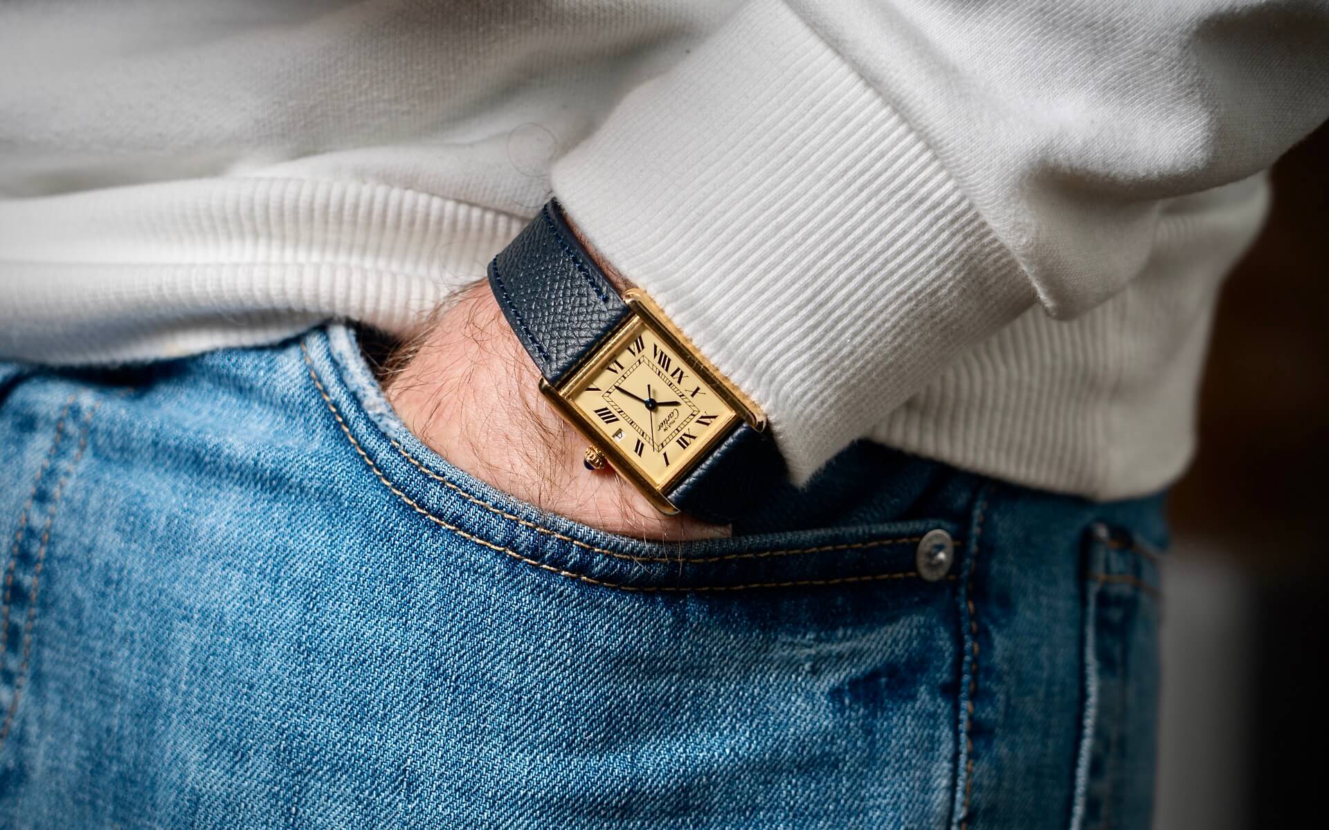 CARTIER TANK LEMON DIAL