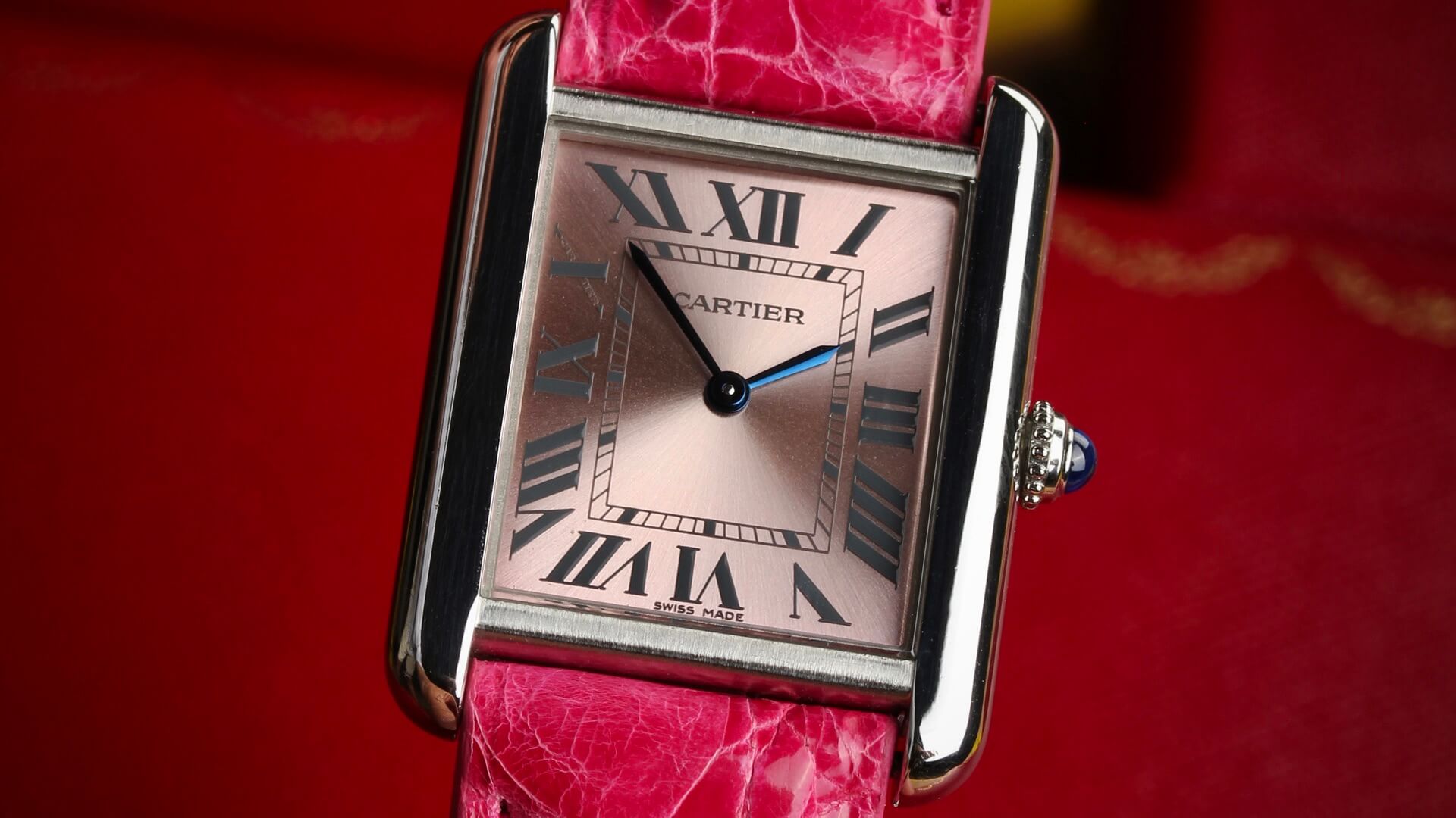 Cartier Tank Solo 3170  'Lady Pink'