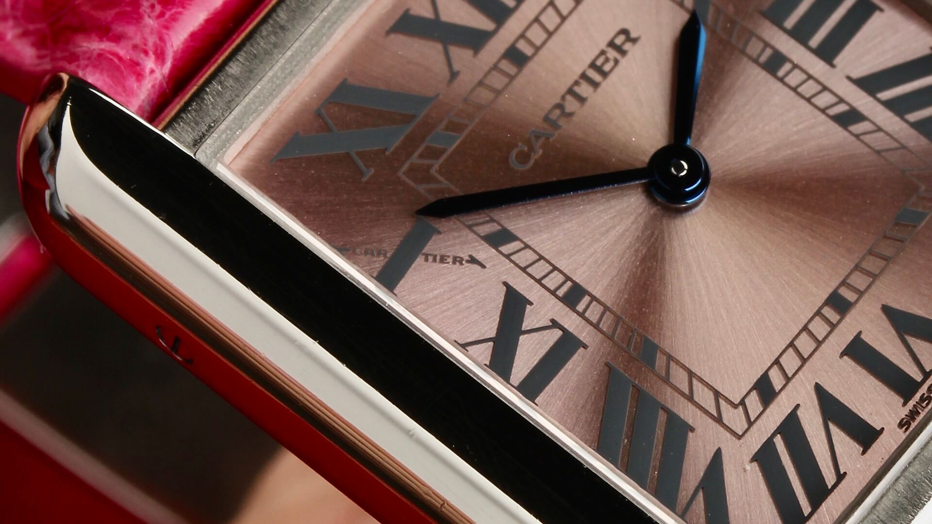 Cartier Tank Solo 3170  'Lady Pink'