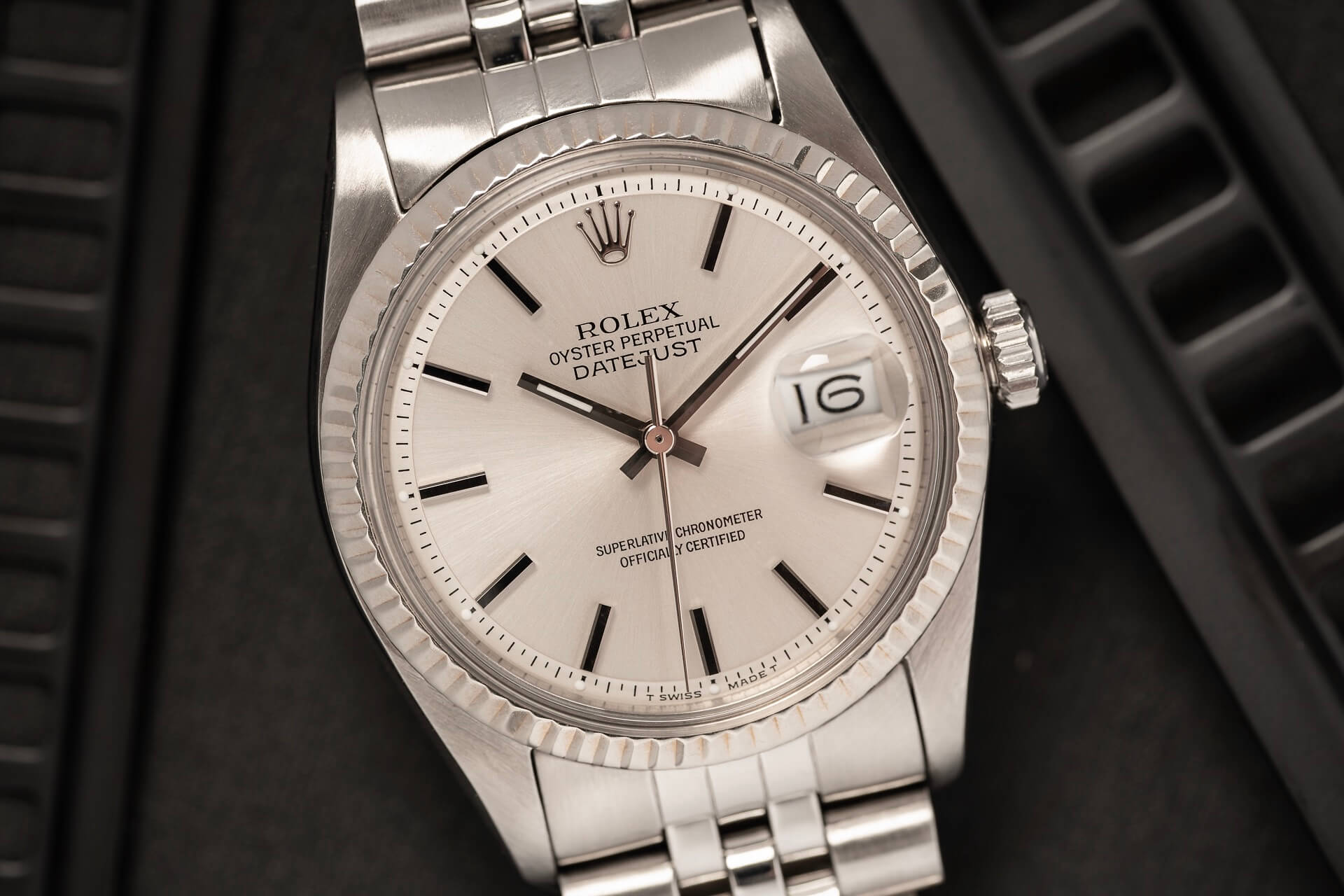 Rolex Datejust 1601 Black Lacquered Indices