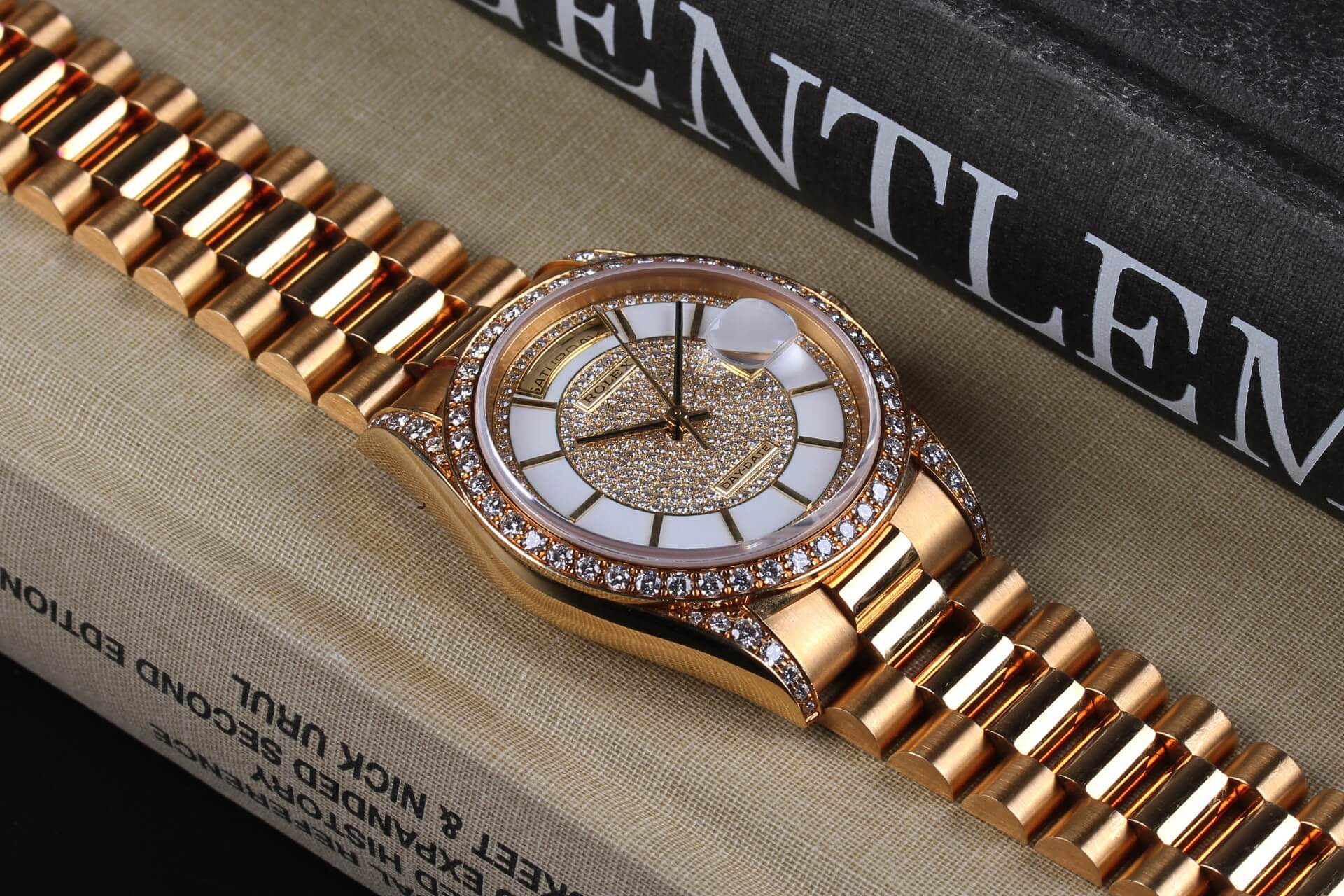 Rolex Day-Date 18388 Enamel Carousel Dial