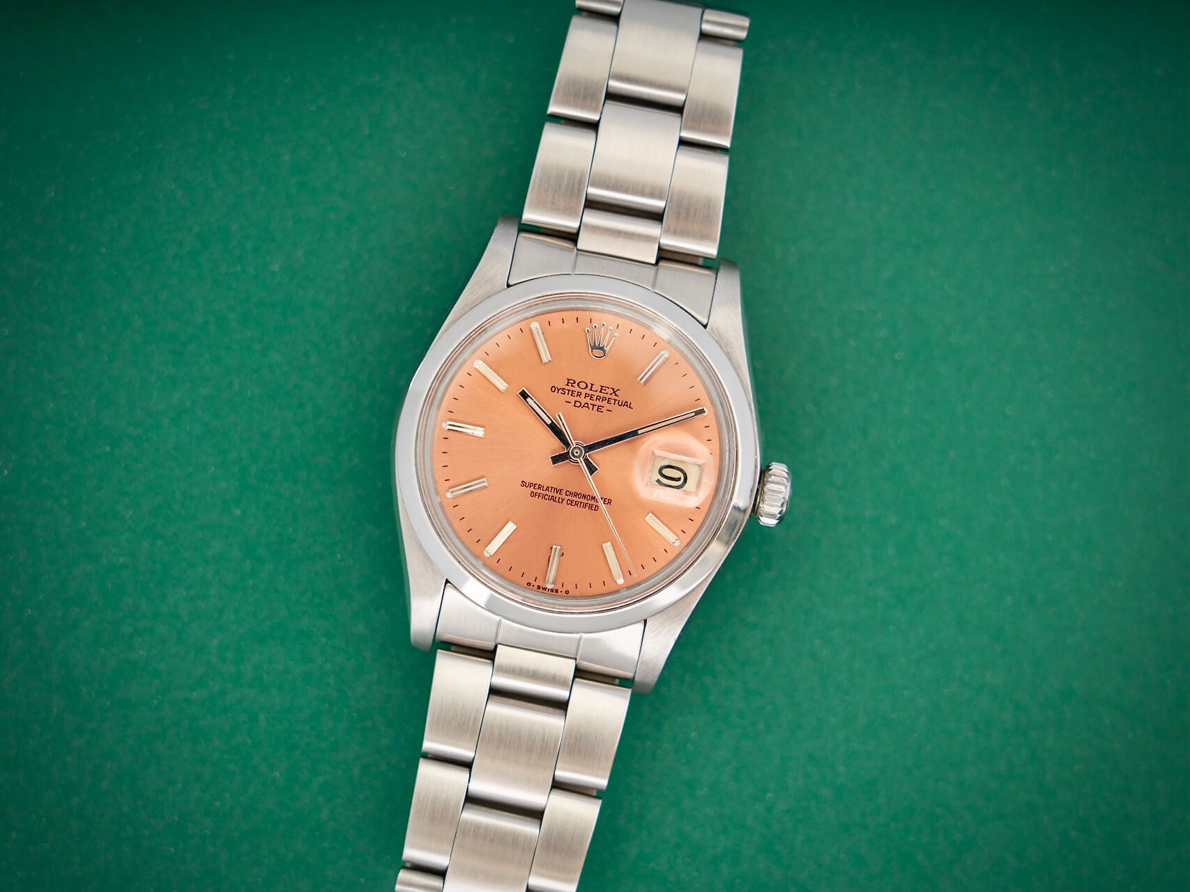 Rolex Oyster Perpetual Date 'Salmon dial'