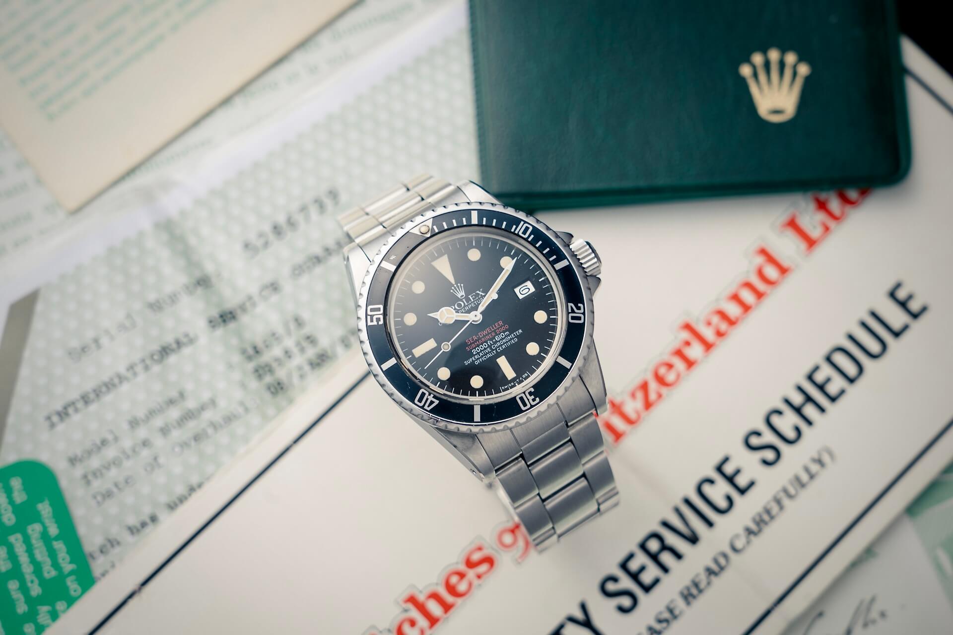 Rolex Double Red Sea-Dweller MK4 Transitional B&P