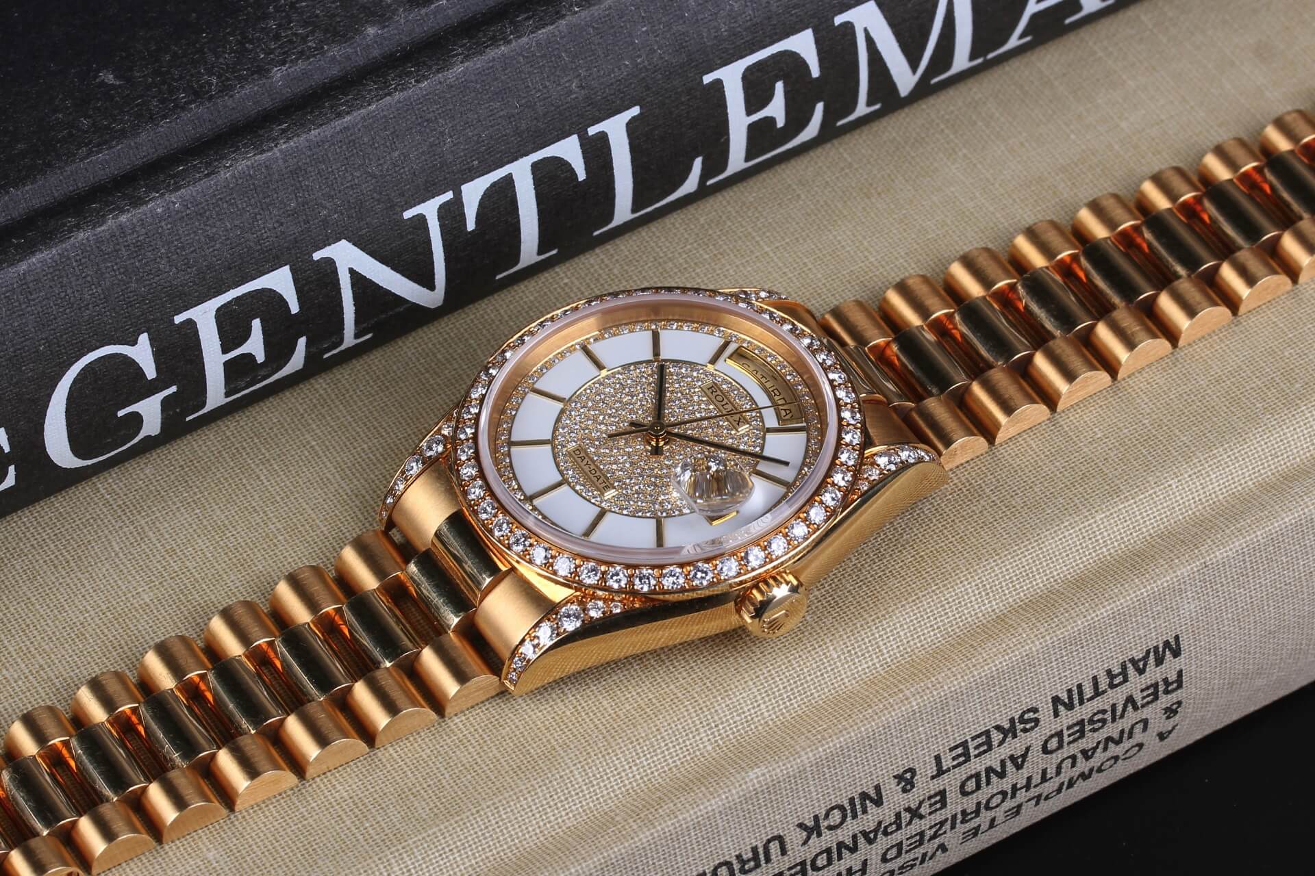 Rolex Day-Date 18388 Enamel Carousel Dial