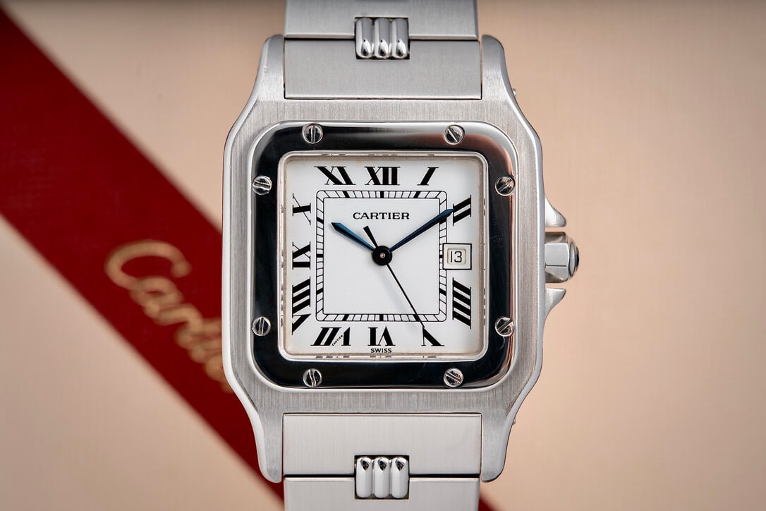 Cartier Santos Carée 2960 ‘Godron’