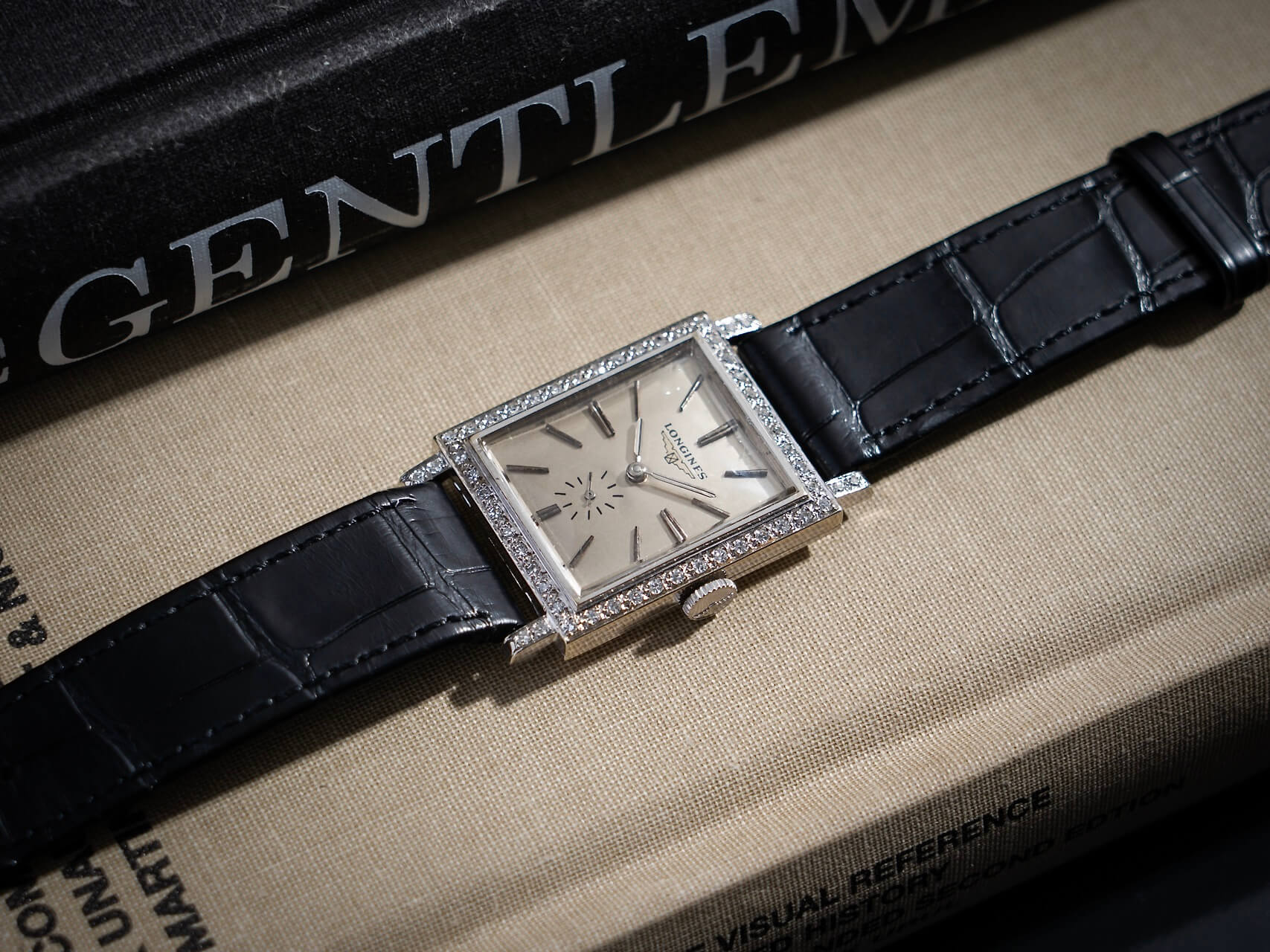 Longines Signet Diamond-Set Case 18k White Gold