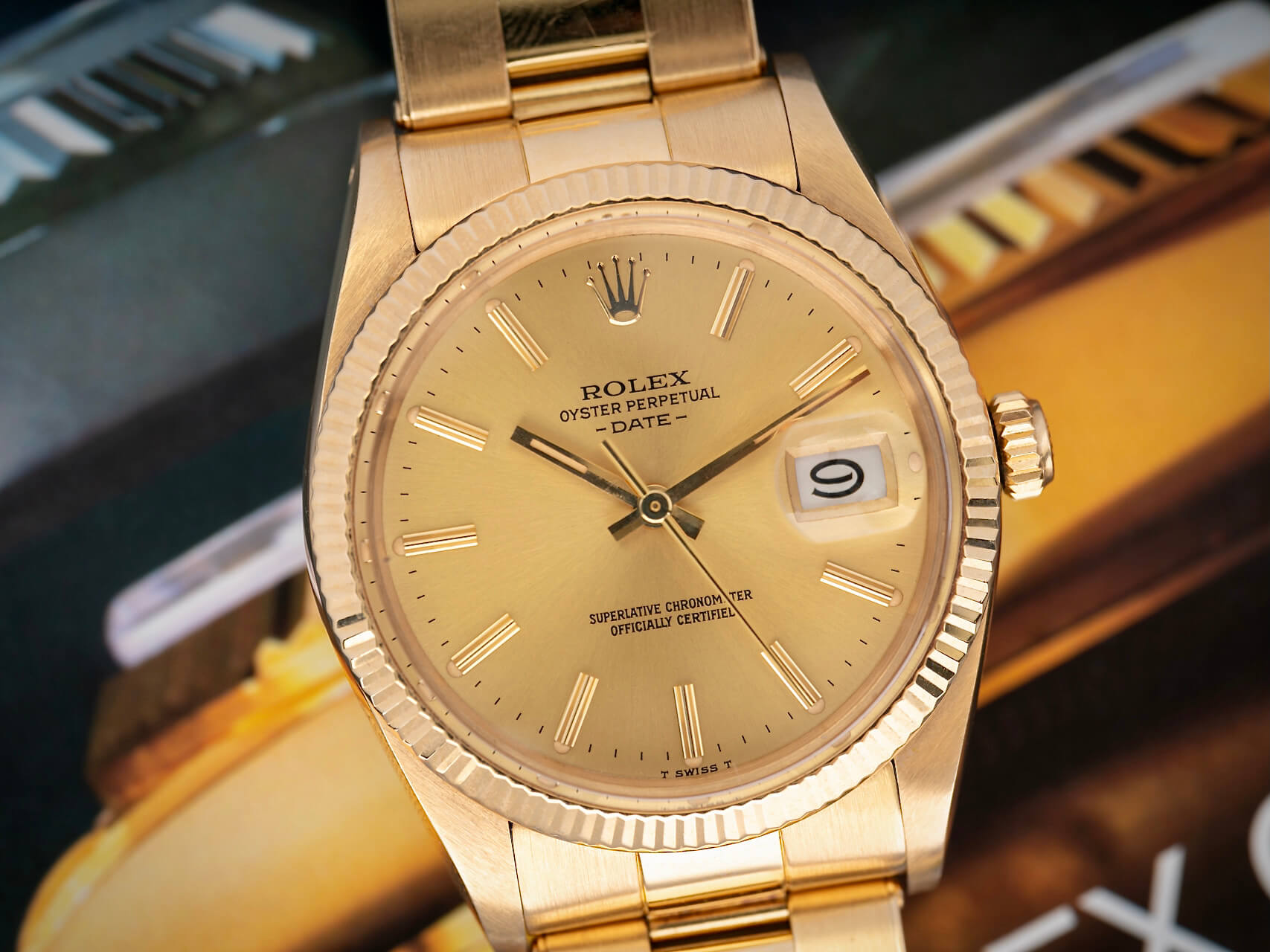 Rolex Date Reference 15238 B&P