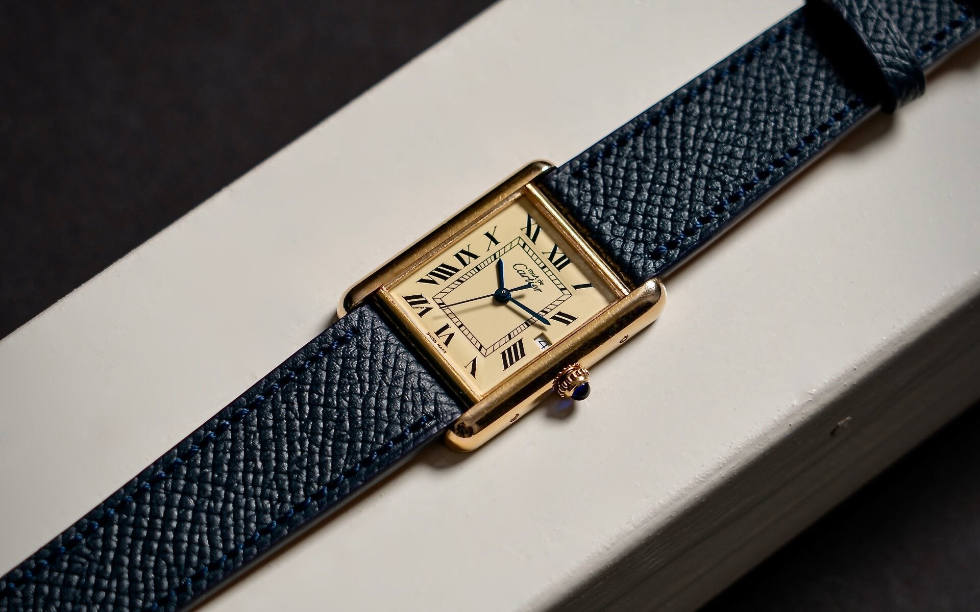 CARTIER TANK LEMON DIAL