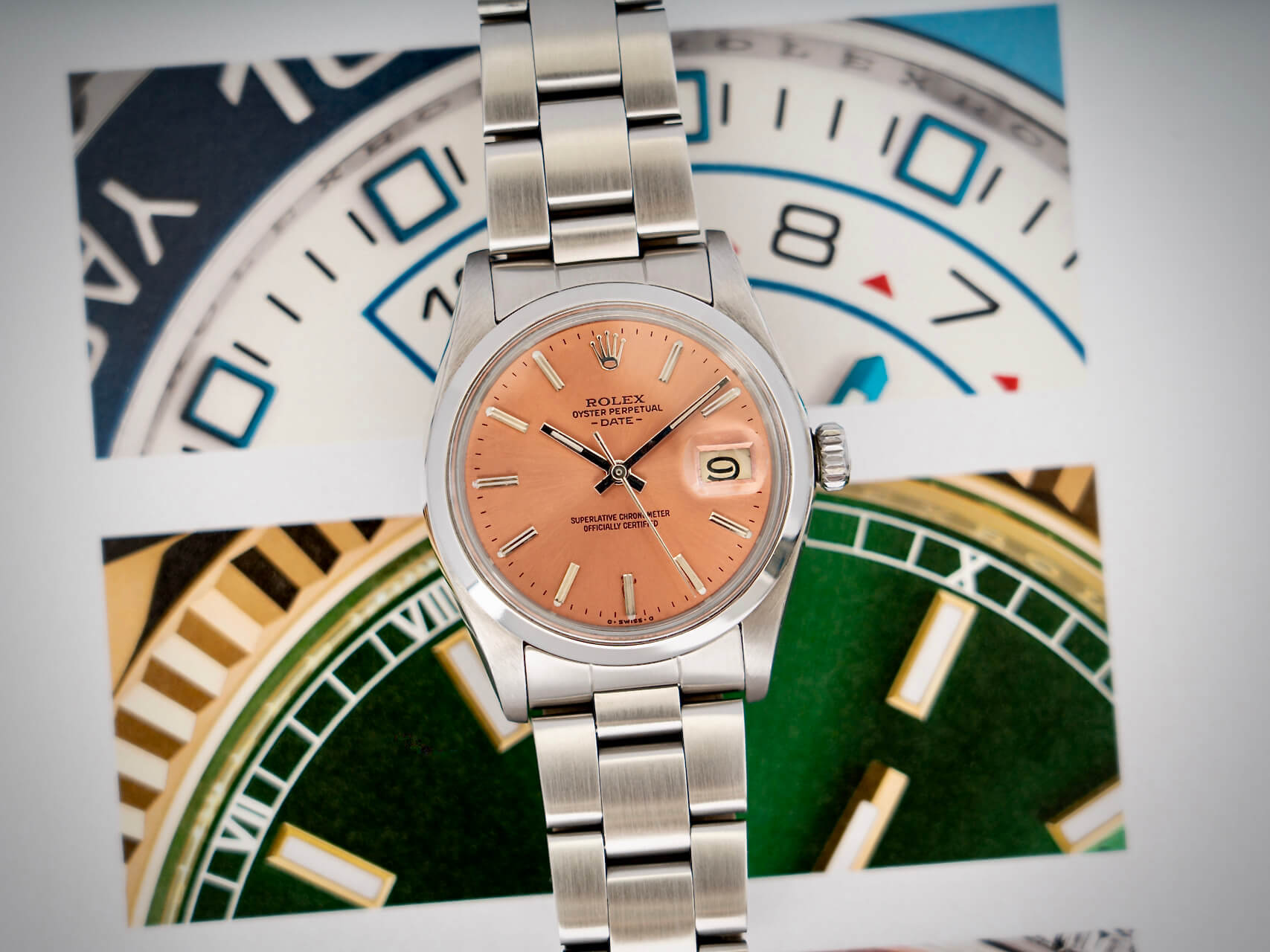 Rolex Oyster Perpetual Date 'Salmon dial'