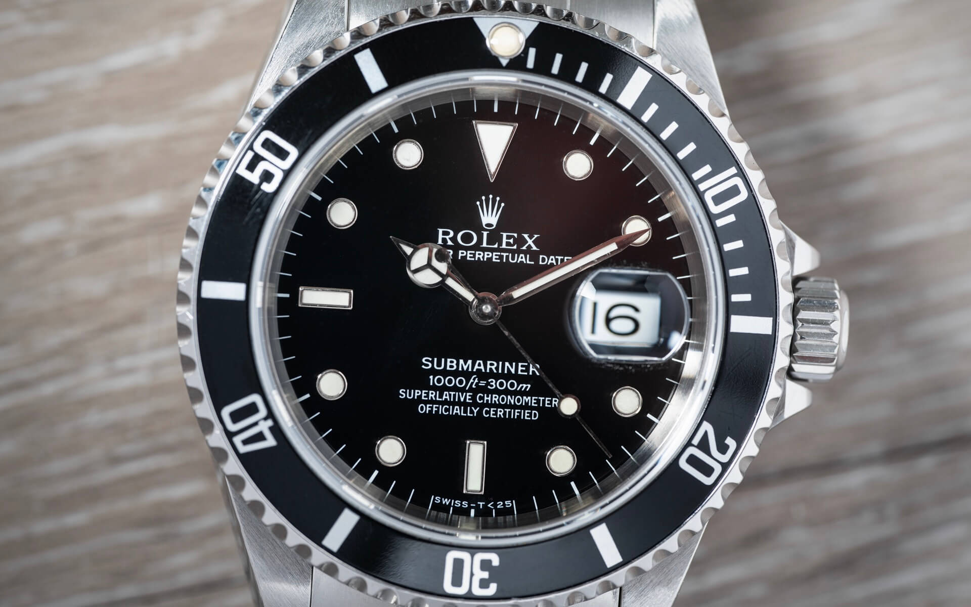 ROLEX SUBMARINER 16610 B&P
