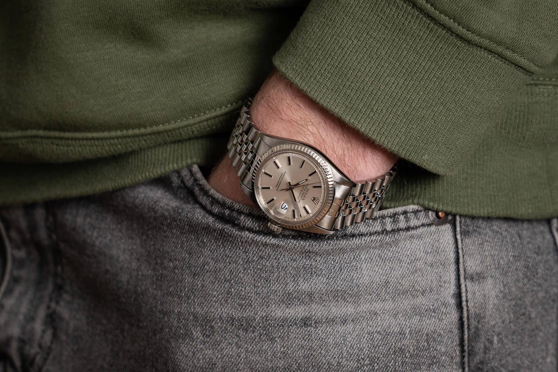 Rolex Datejust 1601 Black Lacquered Indices