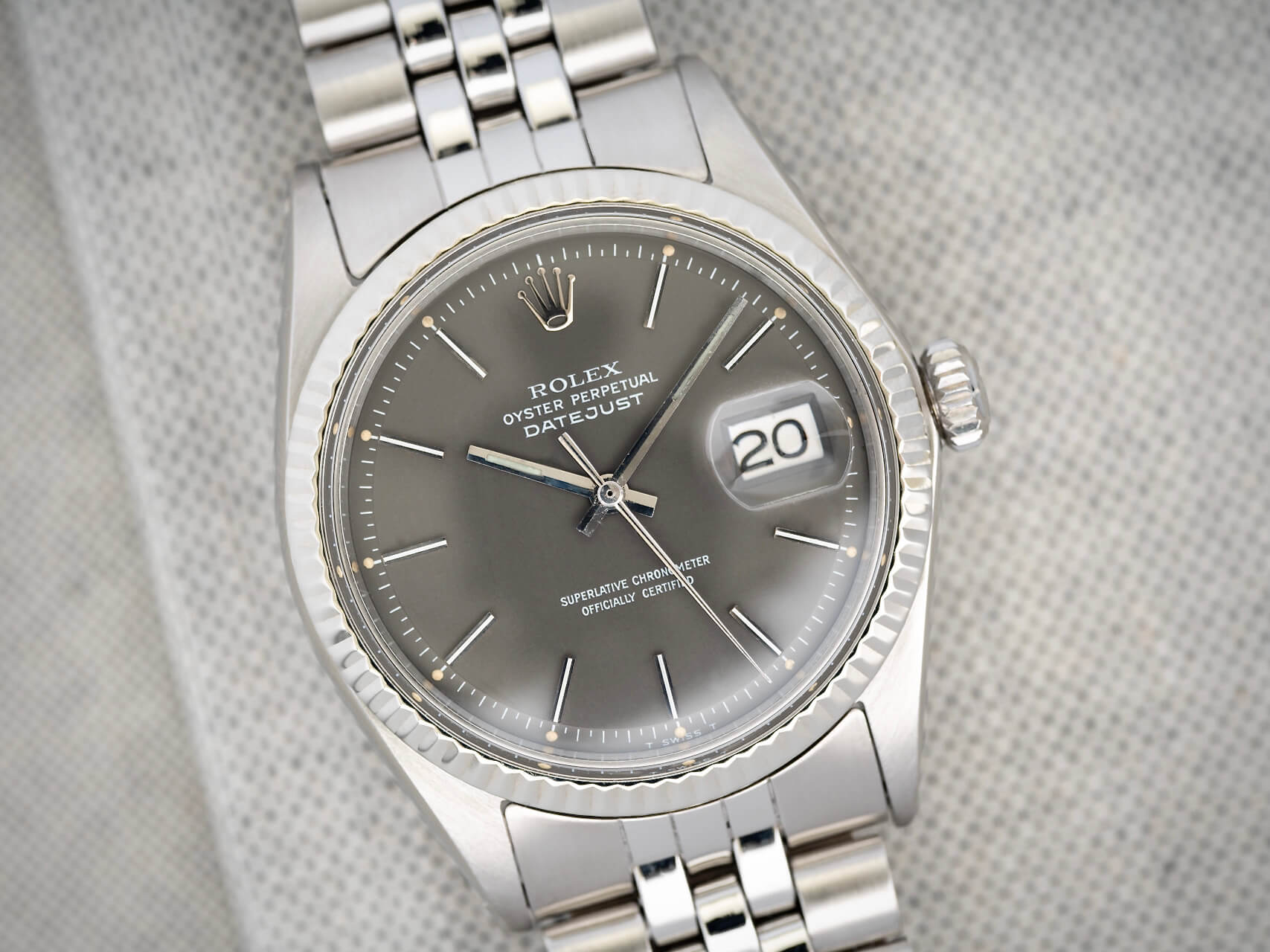 Rolex Datejust 1601 ‘Charcoal Dial'