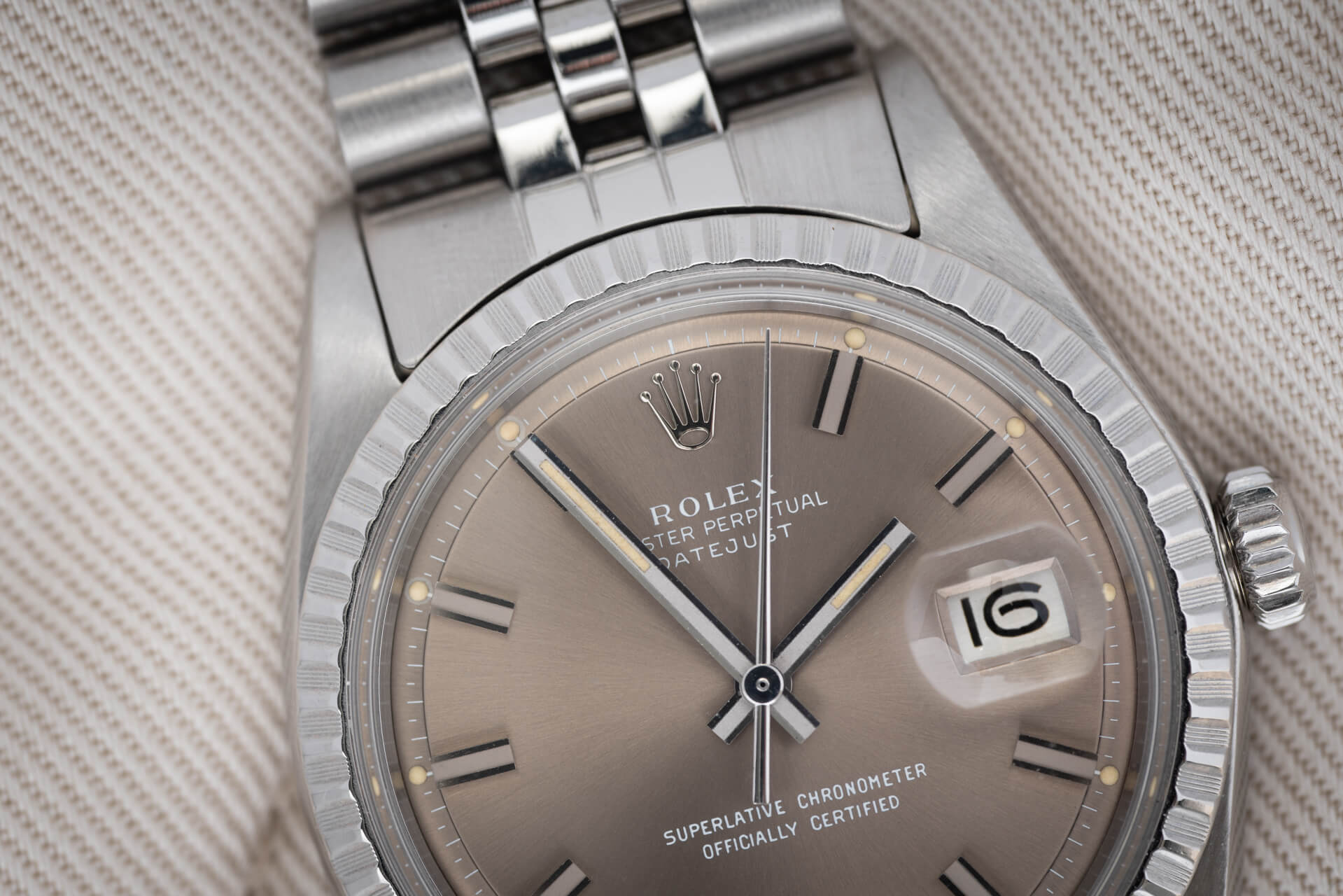 Rolex Datejust 1603 'Taupe Wide Boy Sigma'