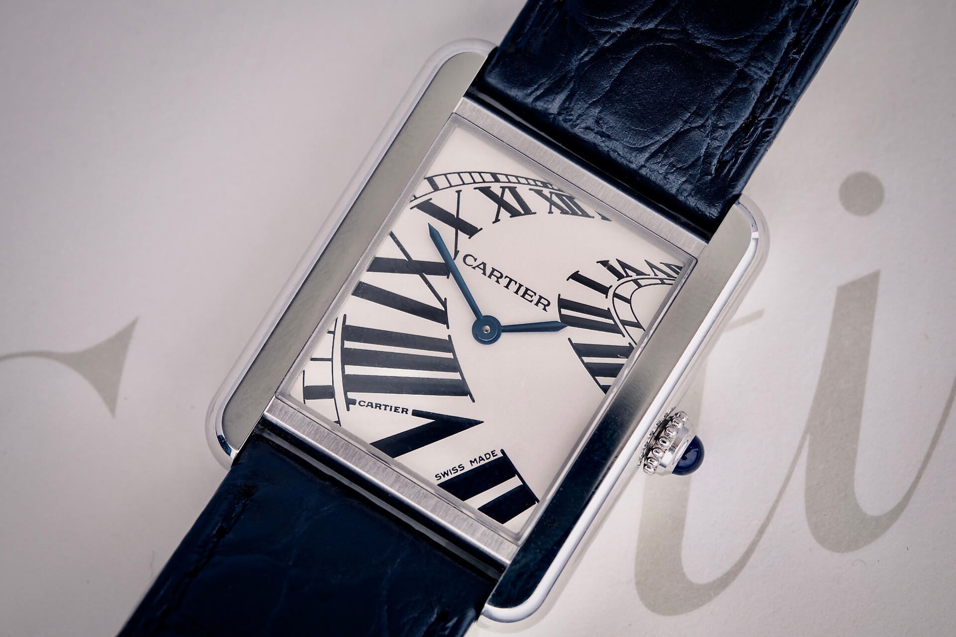 Cartier Tank Solo 3170 'Piano Dial' – WATCHWORKS
