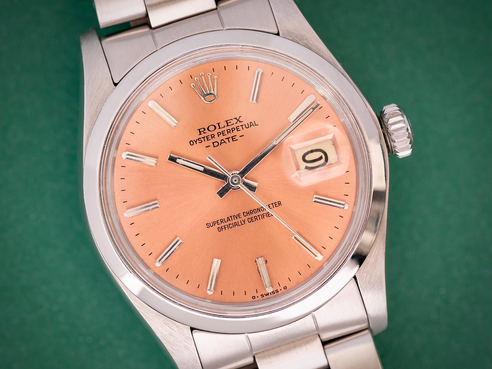 Rolex Oyster Perpetual Date 'Salmon dial'