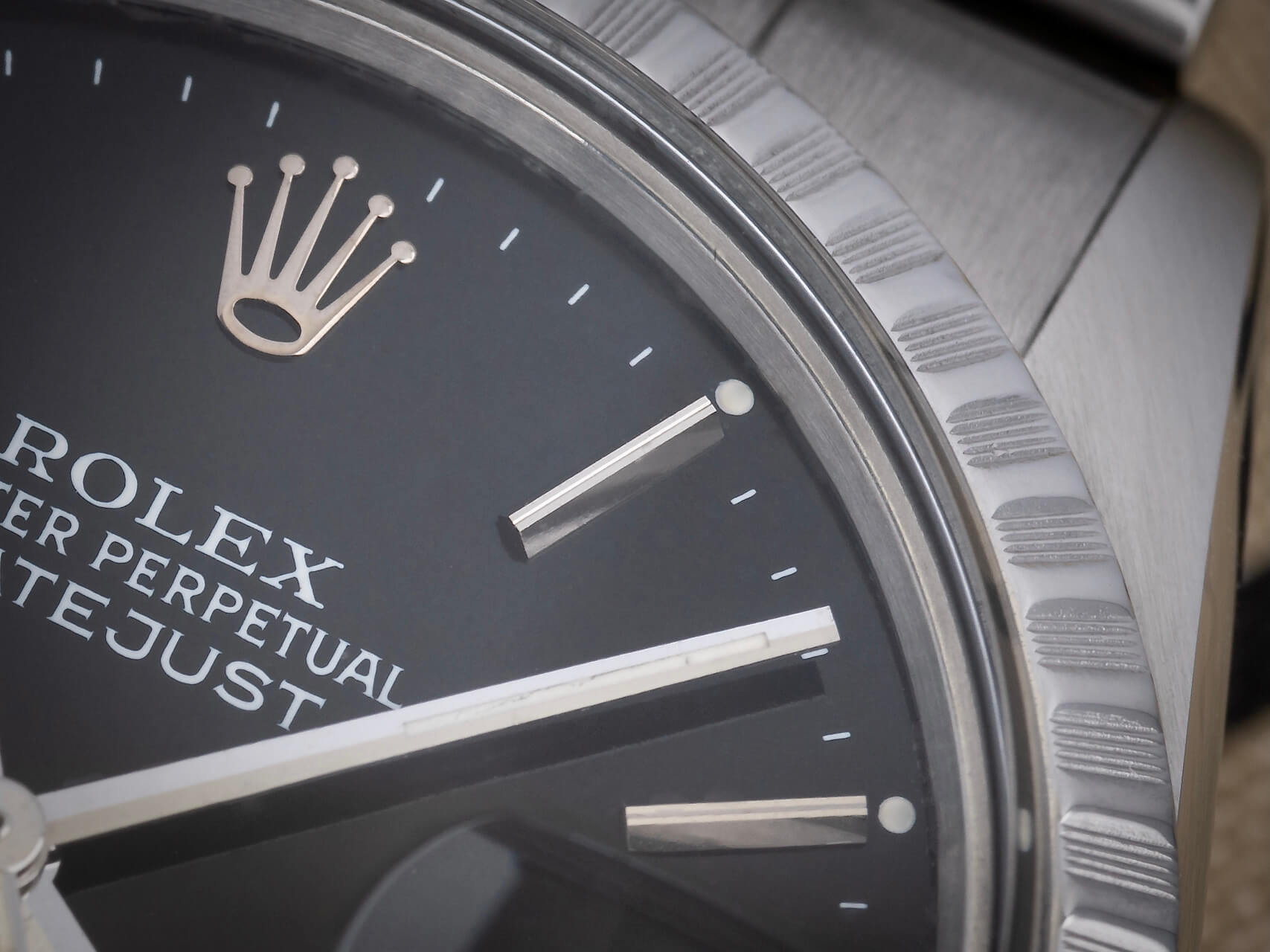 Rolex Datejust 16030 'Smokey Black' B&P