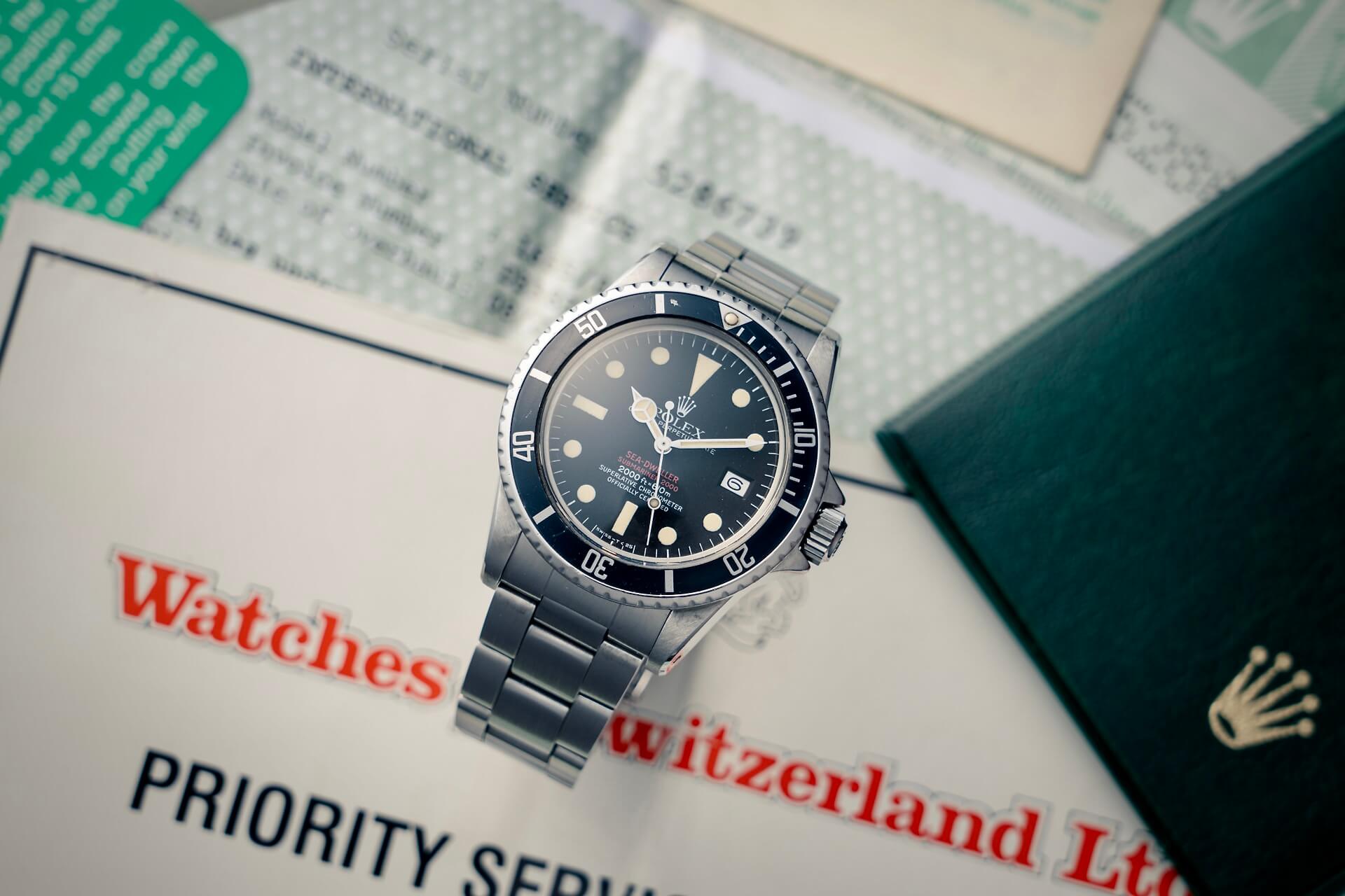 Rolex Double Red Sea-Dweller MK4 Transitional B&P