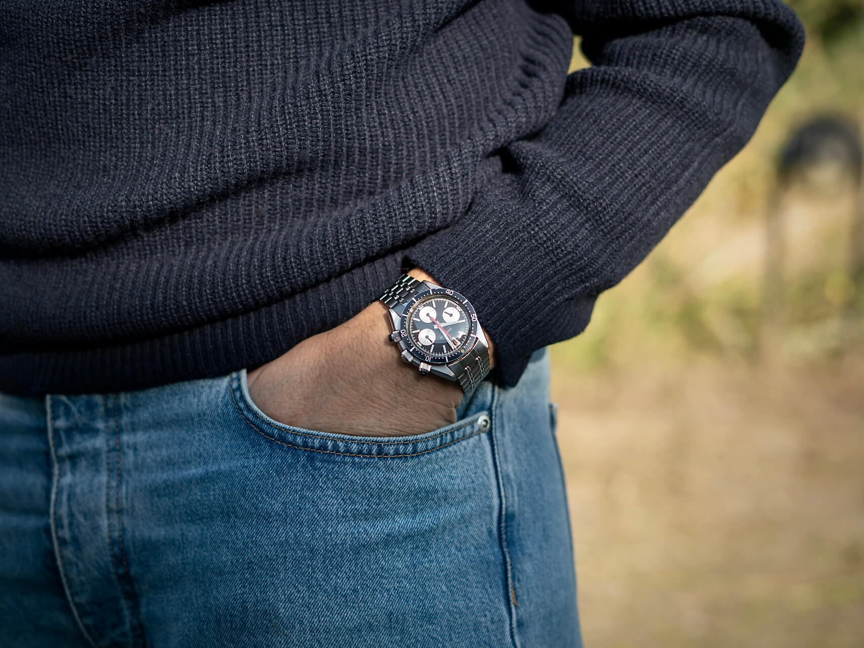 Universal Geneve Space Compax reference 885104/01 B&P