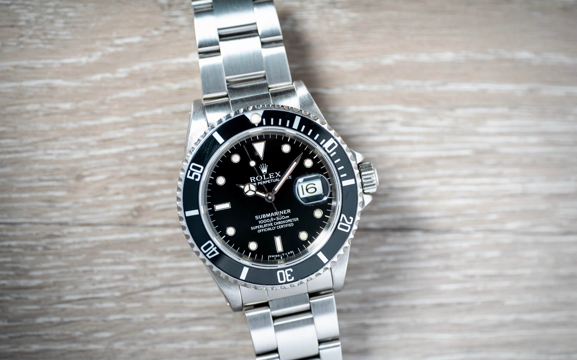 ROLEX SUBMARINER 16610 B&P