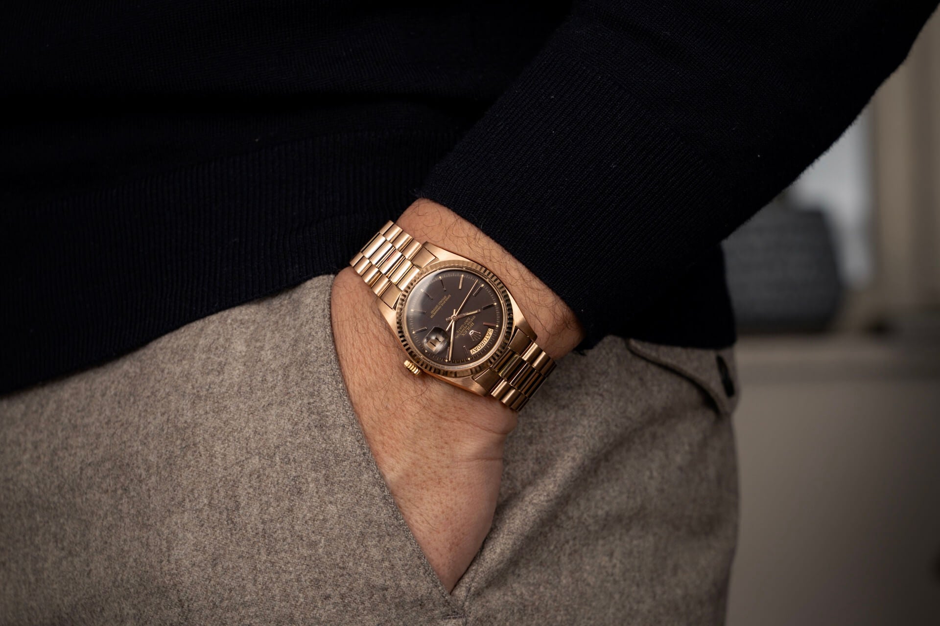 Rolex Day-Date 1803 Rose Gold ‘Chocolate’ Dial