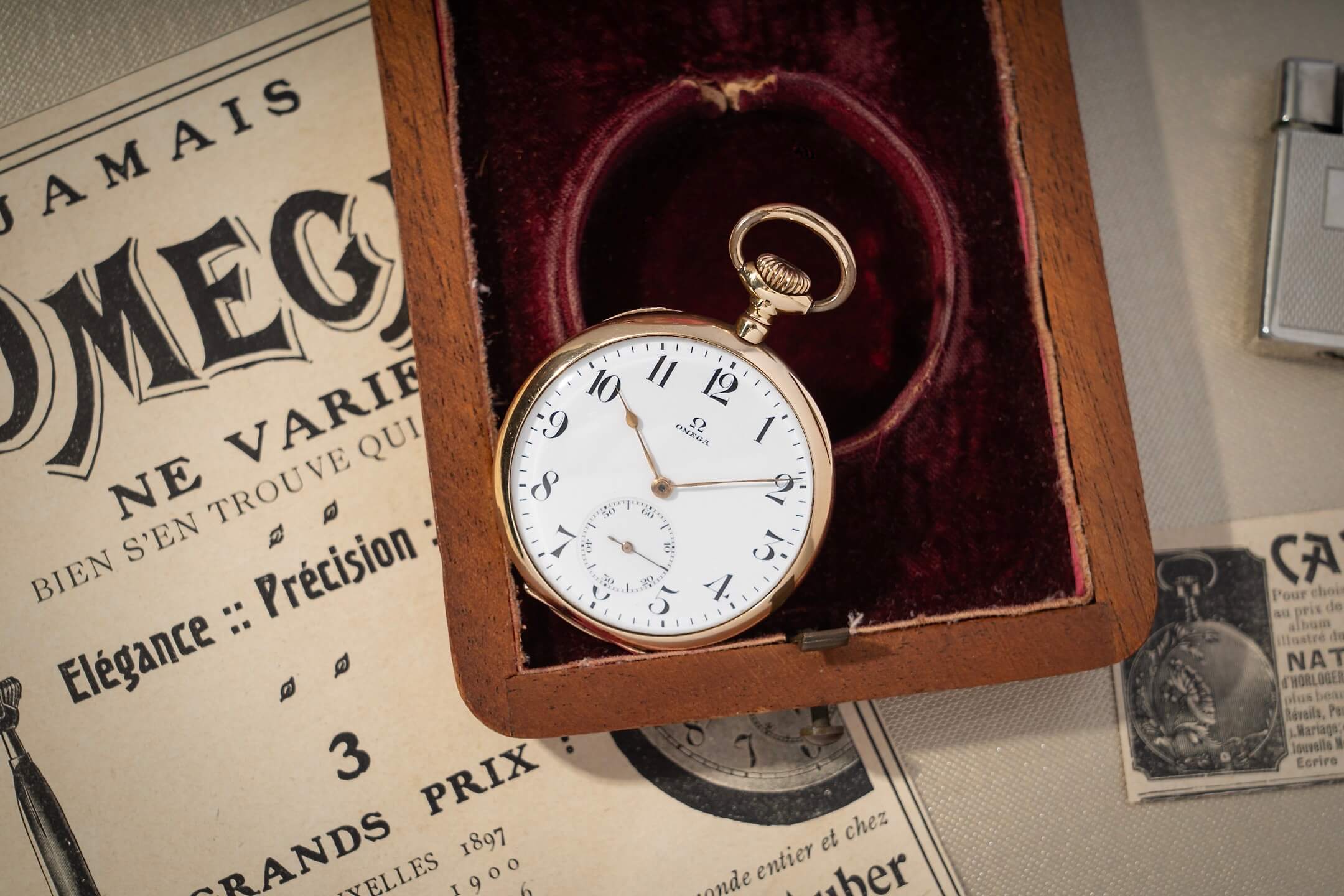 Omega Pocketwatch Enamel Dial