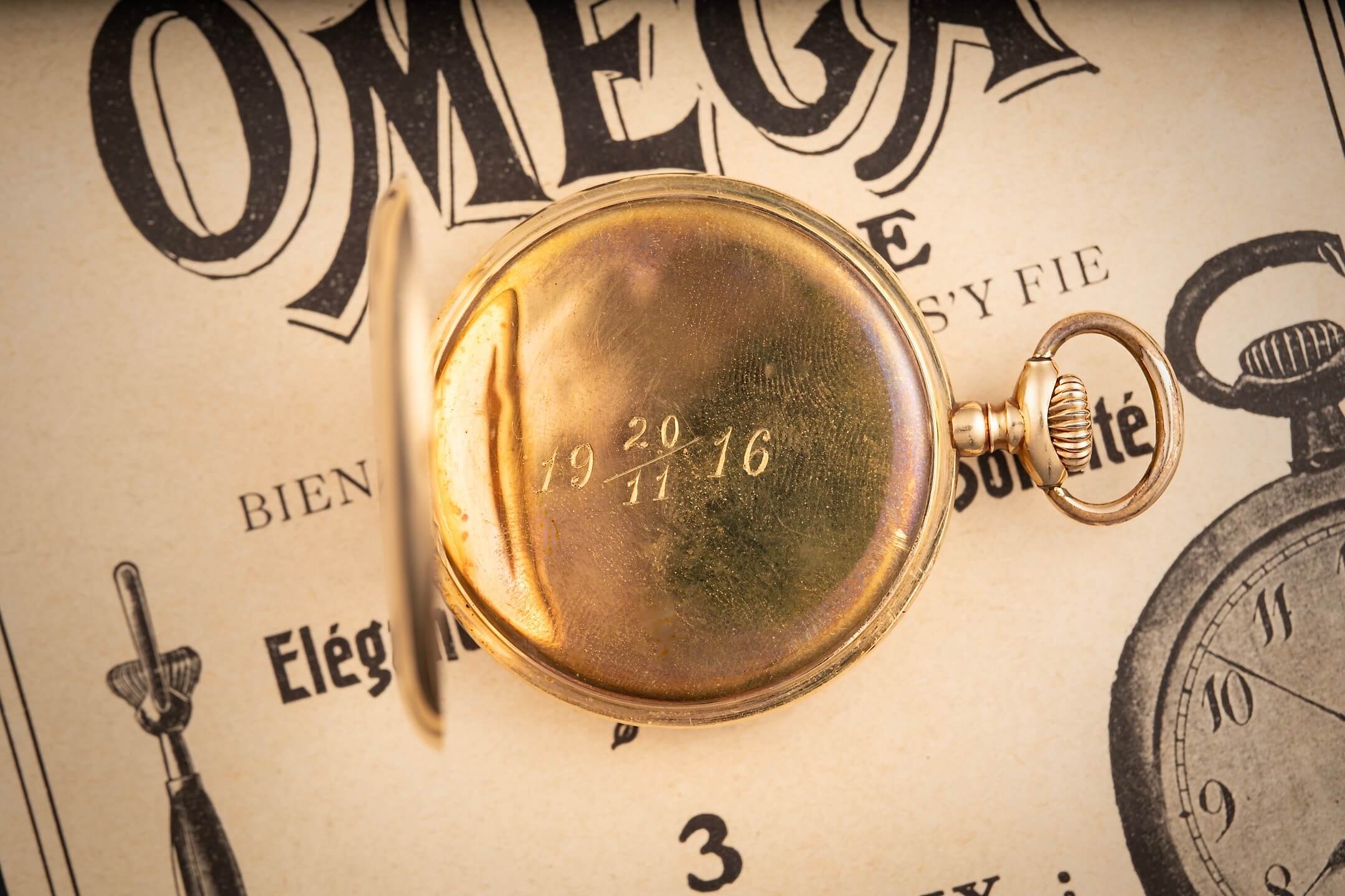 Omega Pocketwatch Enamel Dial