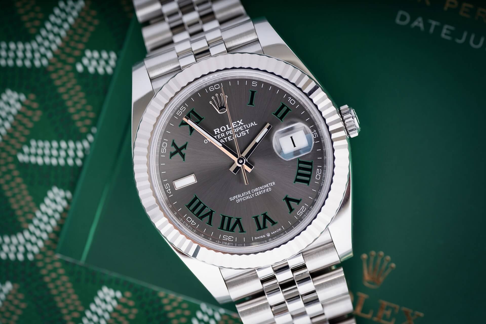 Rolex Datejust 126334 'Wimbledon' B&P