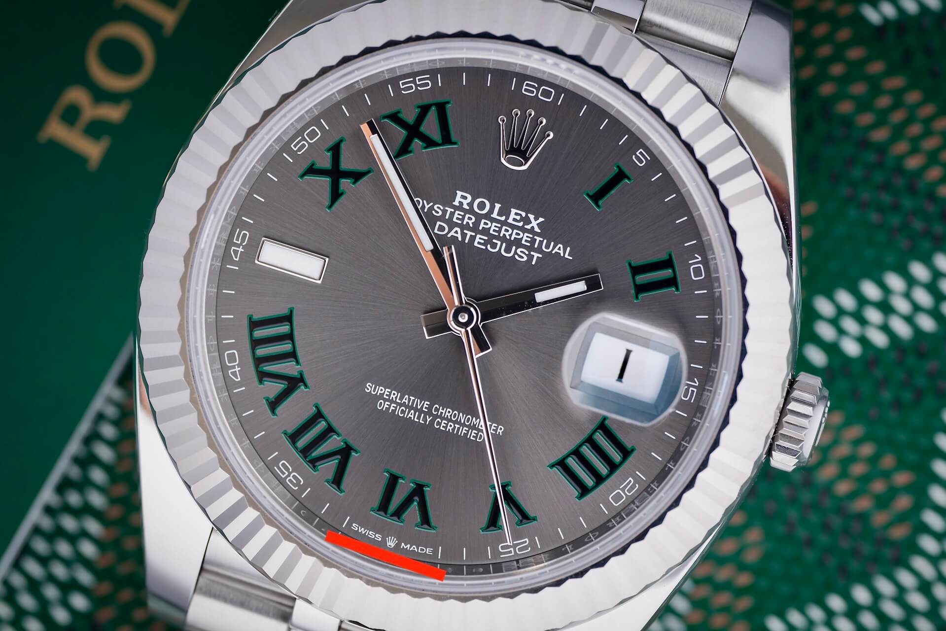 Rolex Datejust 126334 'Wimbledon' B&P