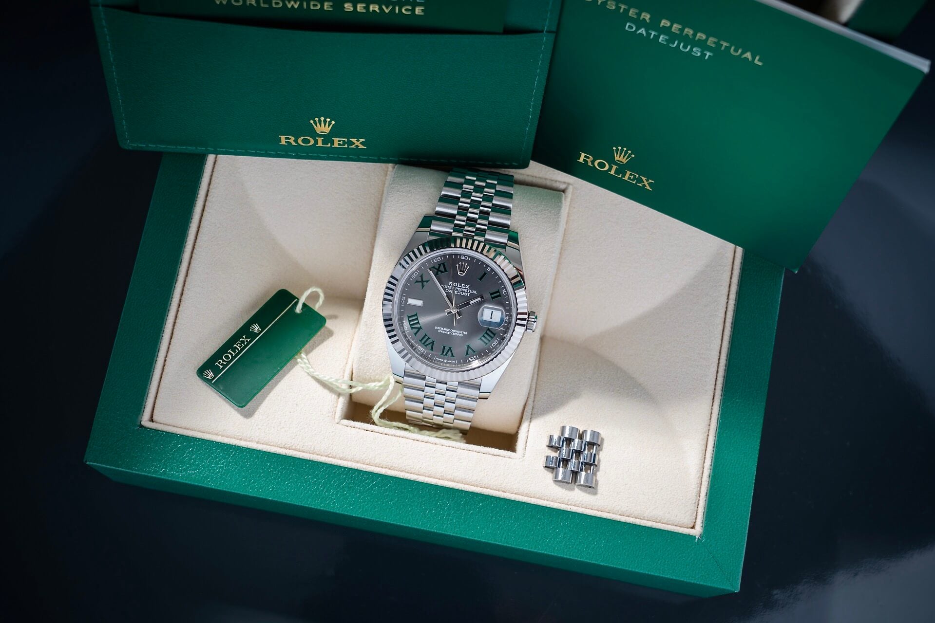 Rolex Datejust 126334 'Wimbledon' B&P