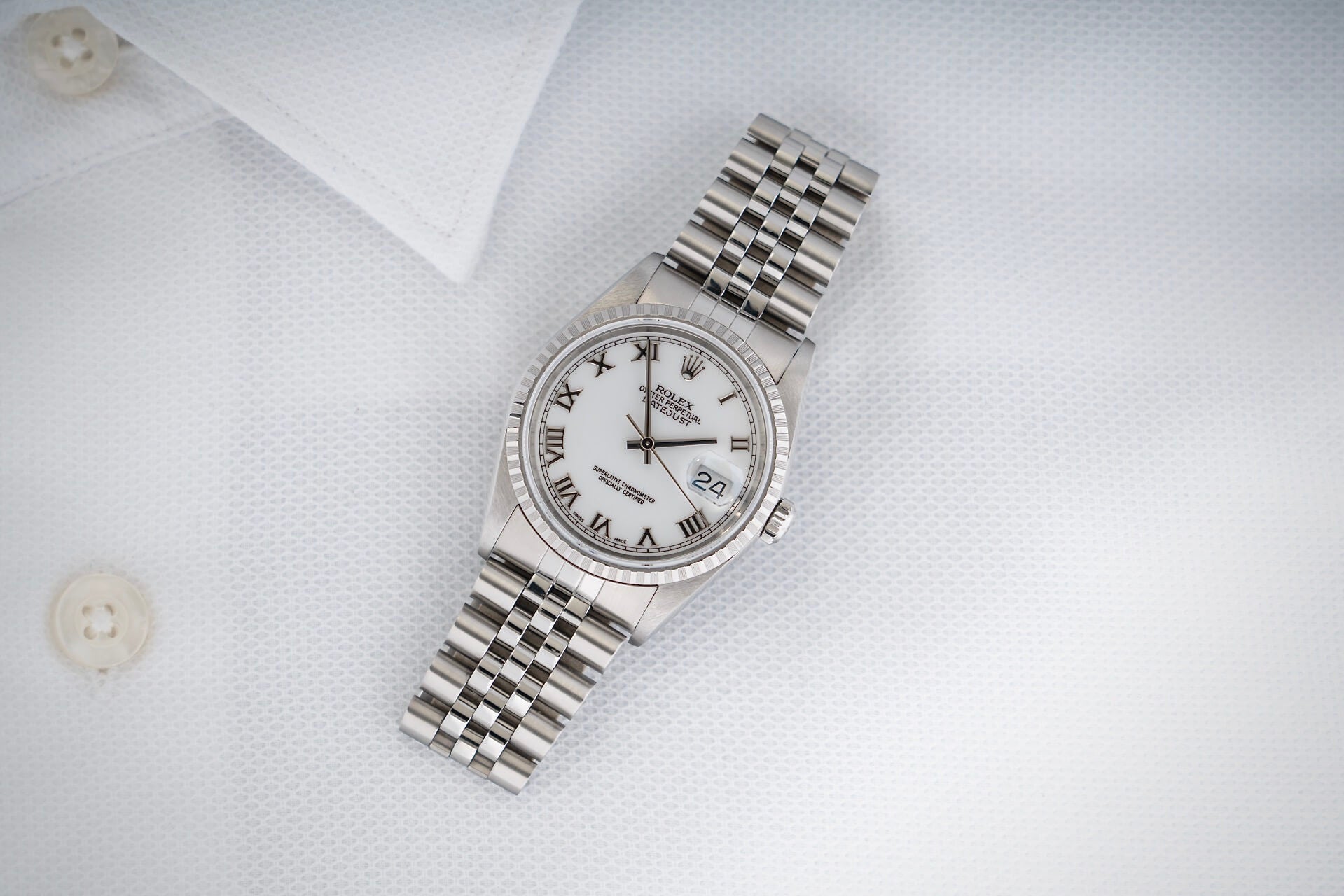 Rolex Datejust 16220 'Porcelain Dial'
