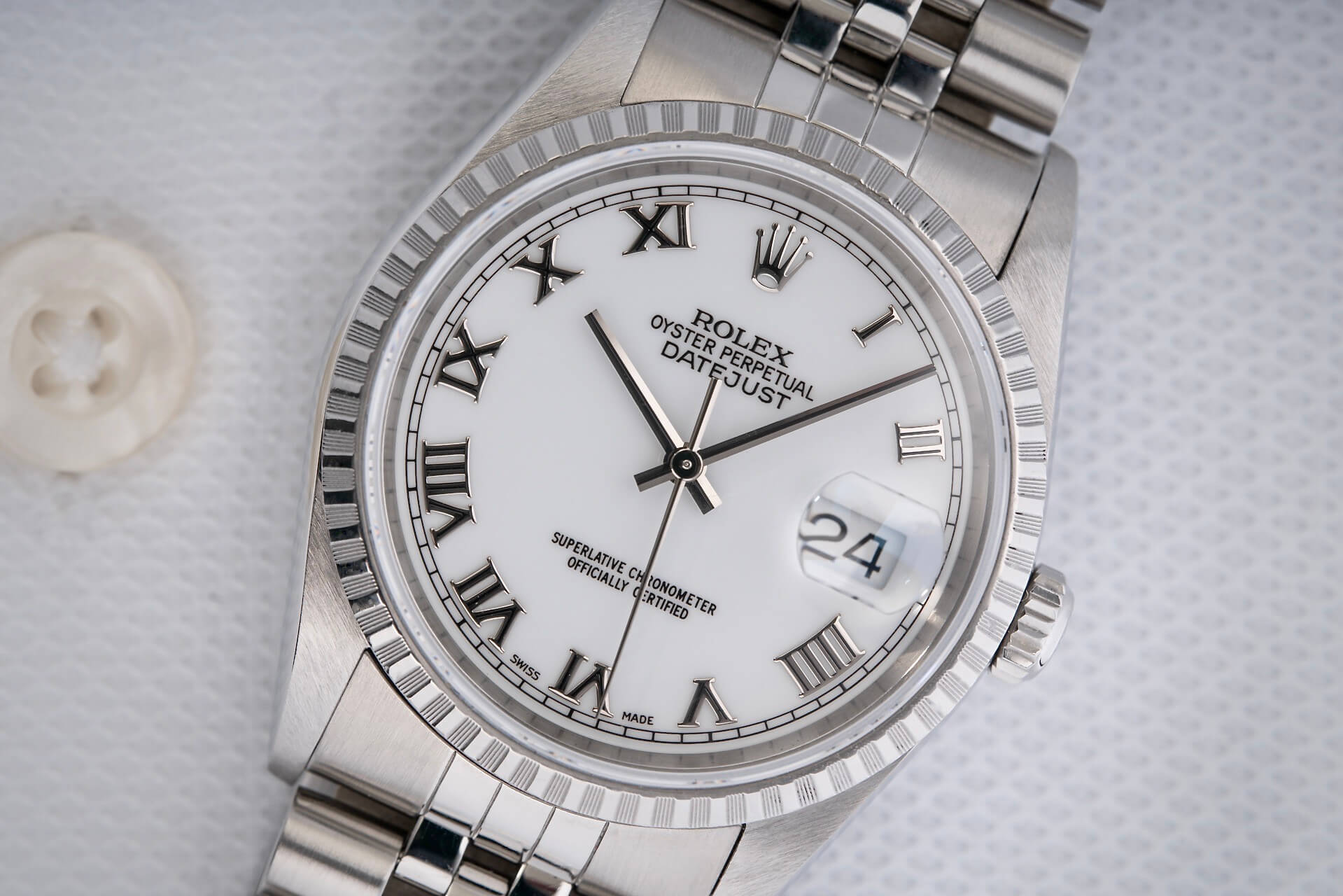 Rolex Datejust 16220 'Porcelain Dial'