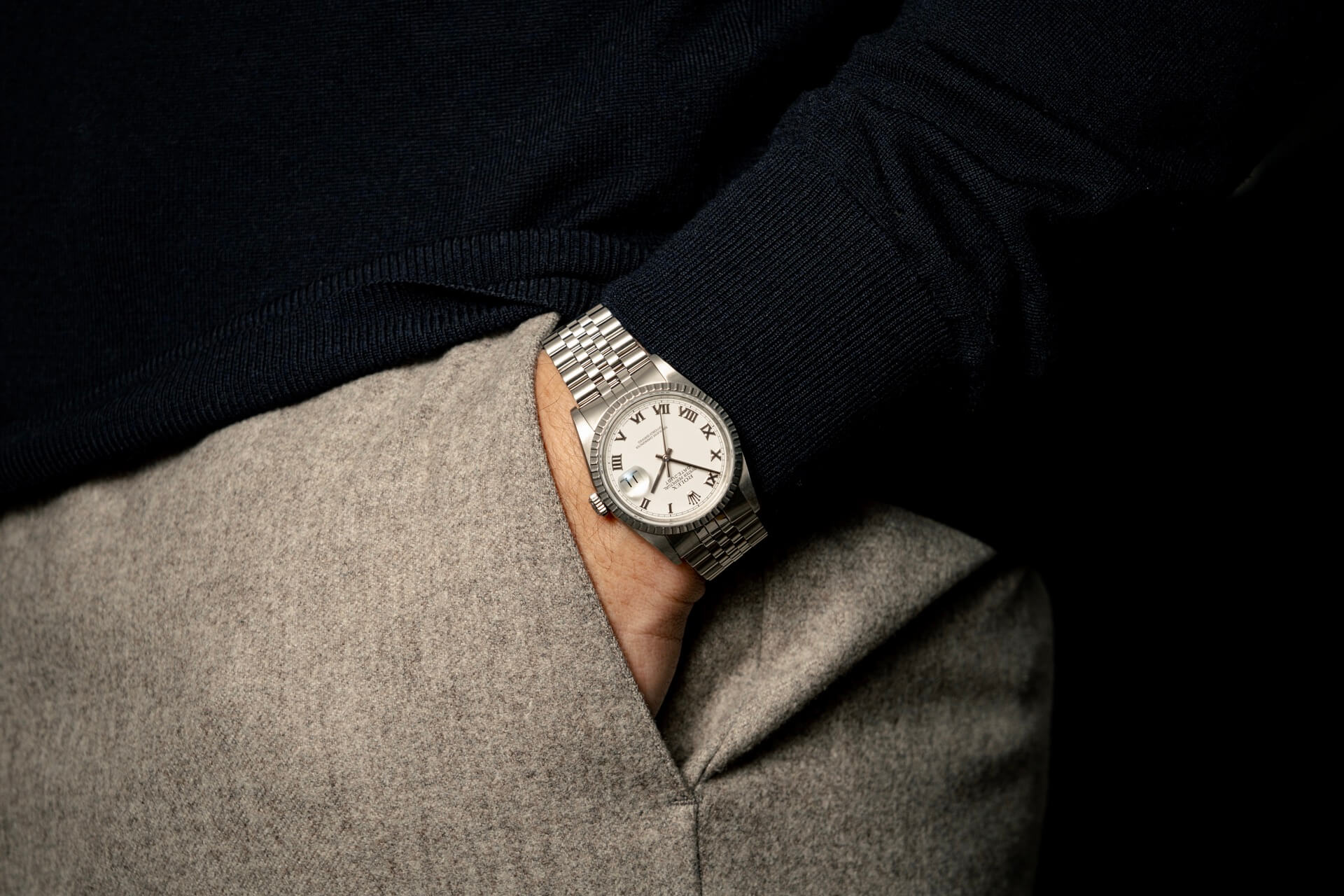 Rolex Datejust 16220 'Porcelain Dial'
