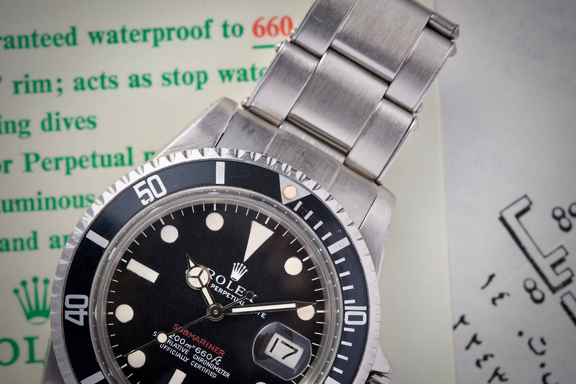 Rolex Submariner 1680 Red MK1 B&P