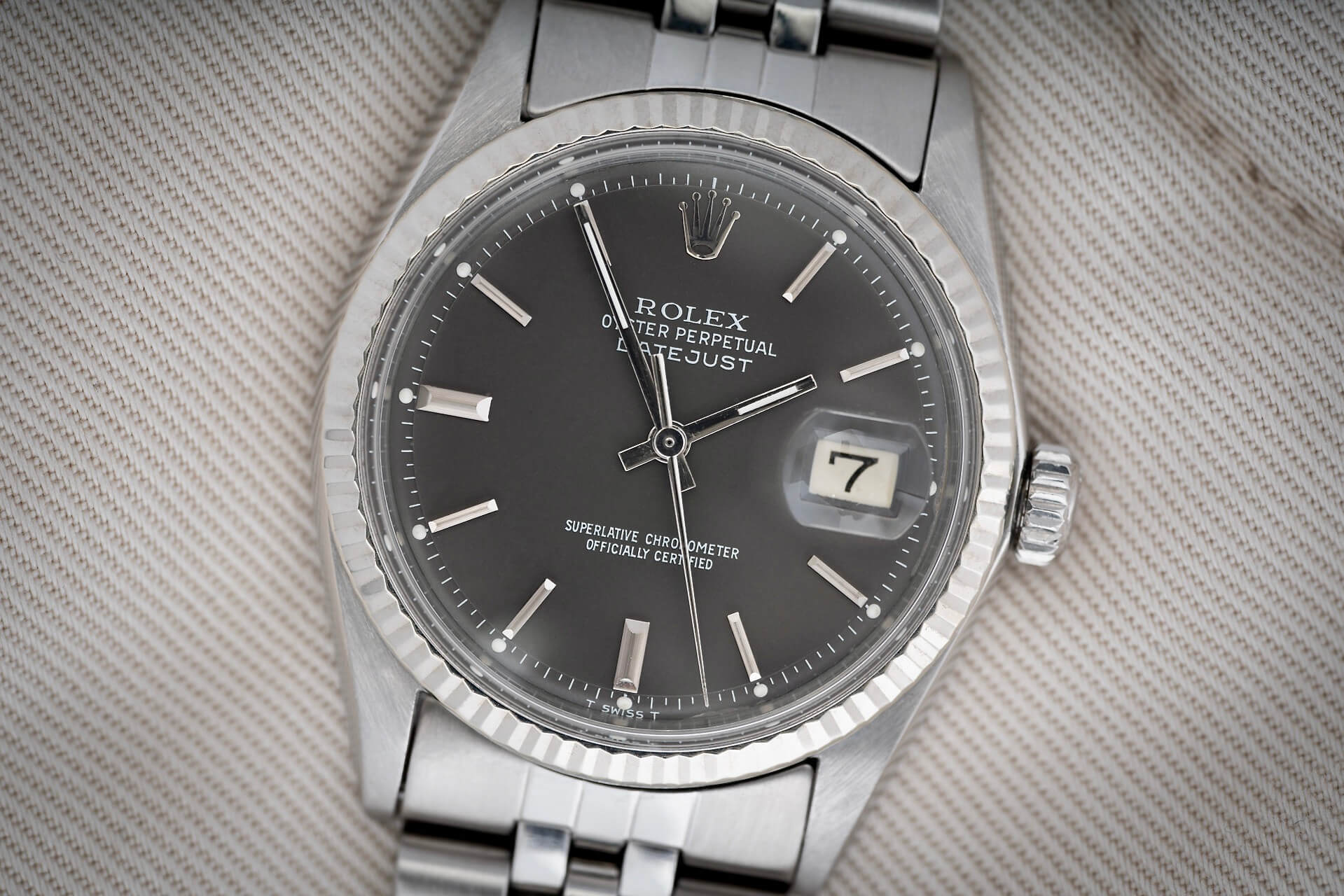 Rolex Datejust 1601 'Charcoal Dial'