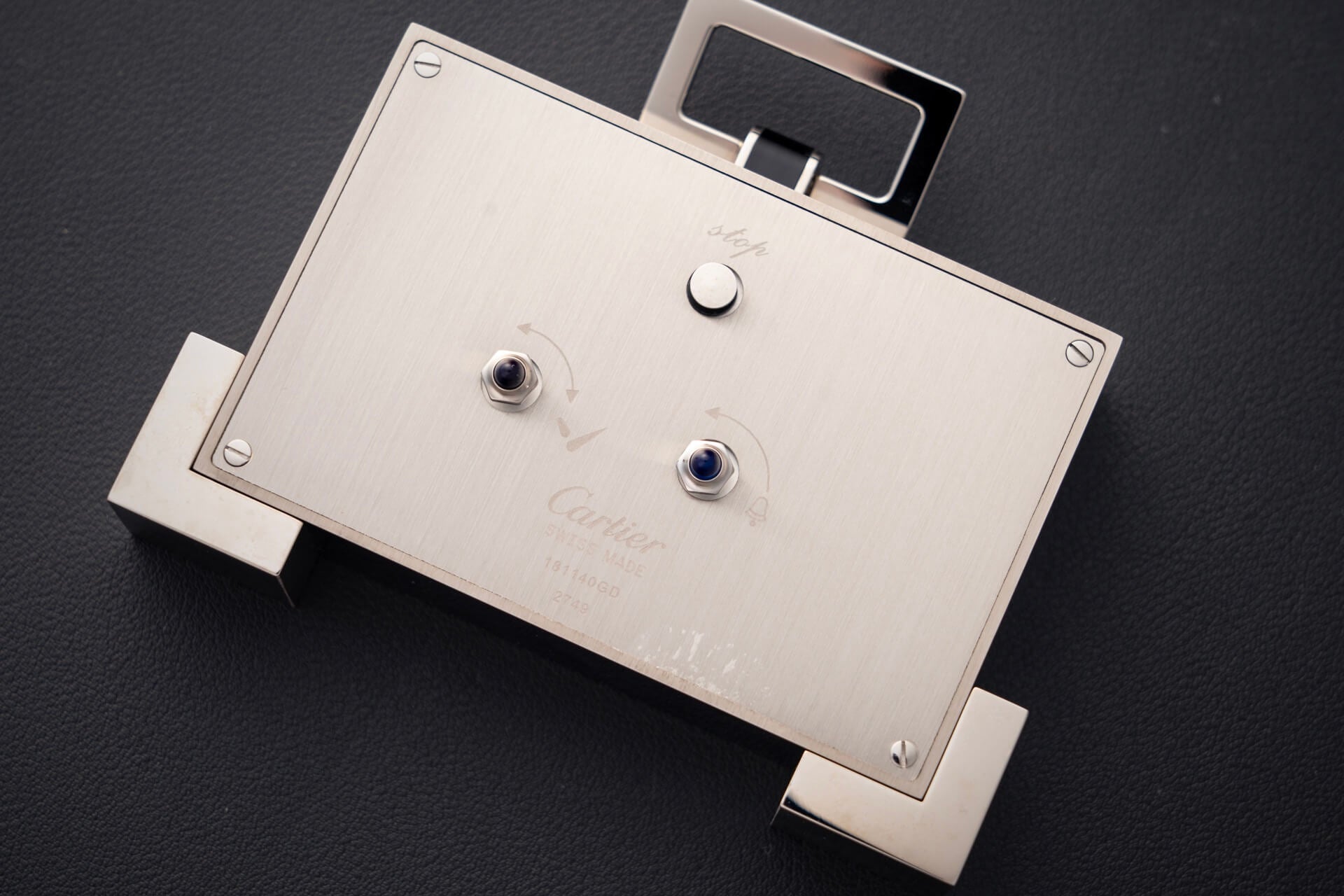 Cartier Desk Clock - Pendulette Stingray Shagreen