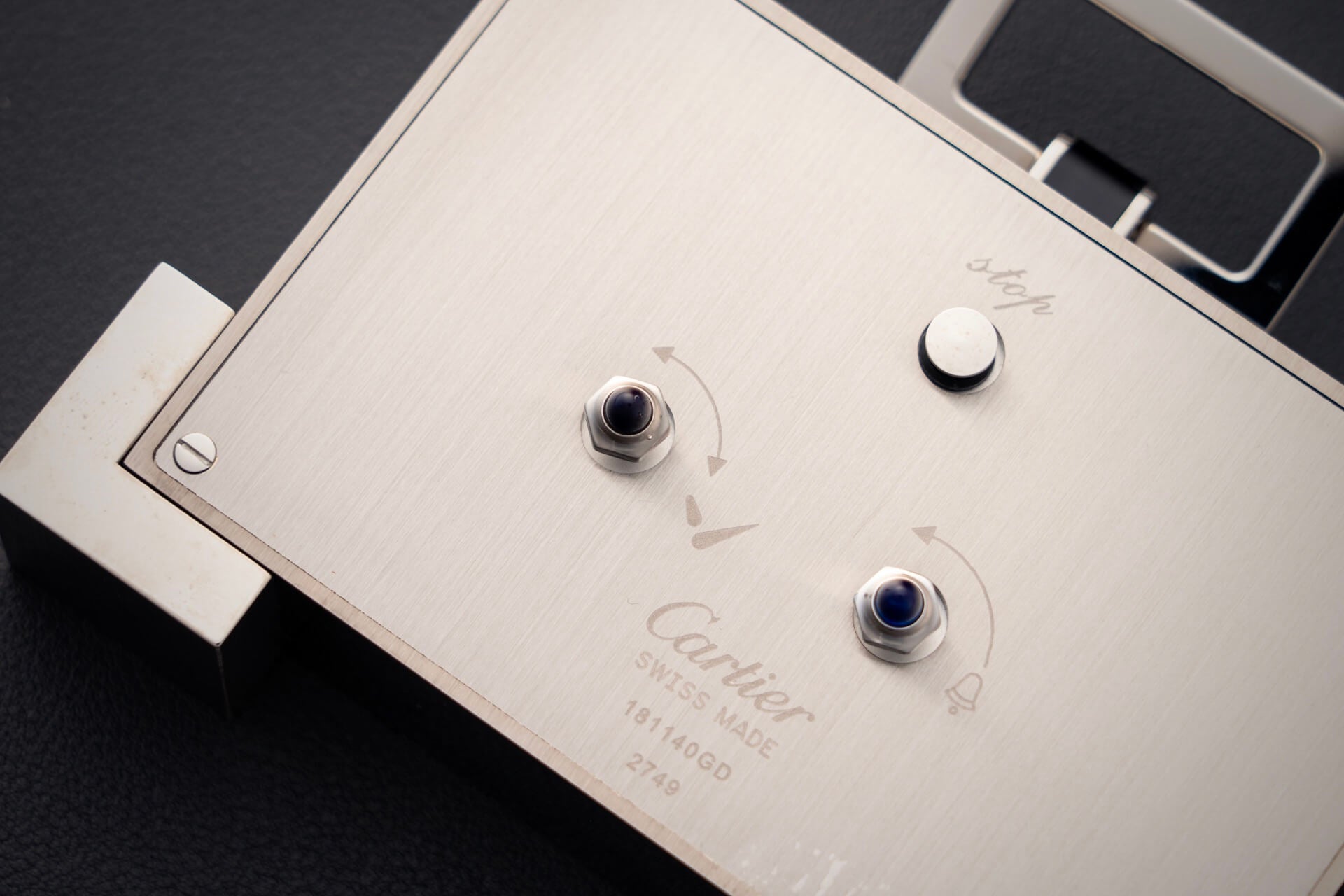 Cartier Desk Clock - Pendulette Stingray Shagreen