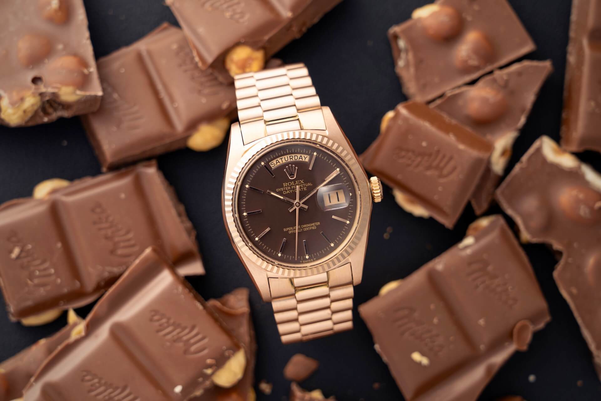 Rolex Day-Date 1803 Rose Gold ‘Chocolate’ Dial