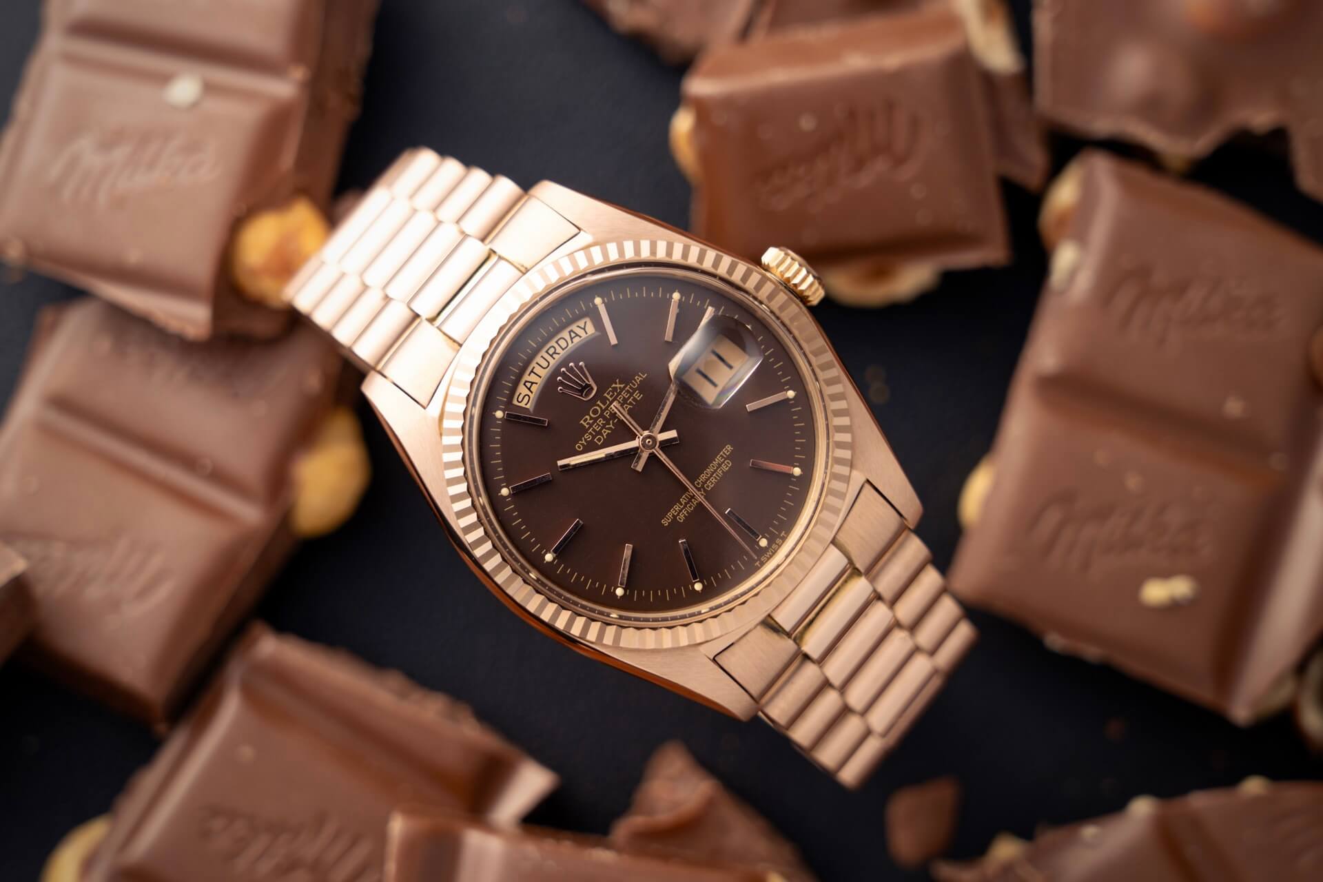 Rolex Day-Date 1803 Rose Gold ‘Chocolate’ Dial