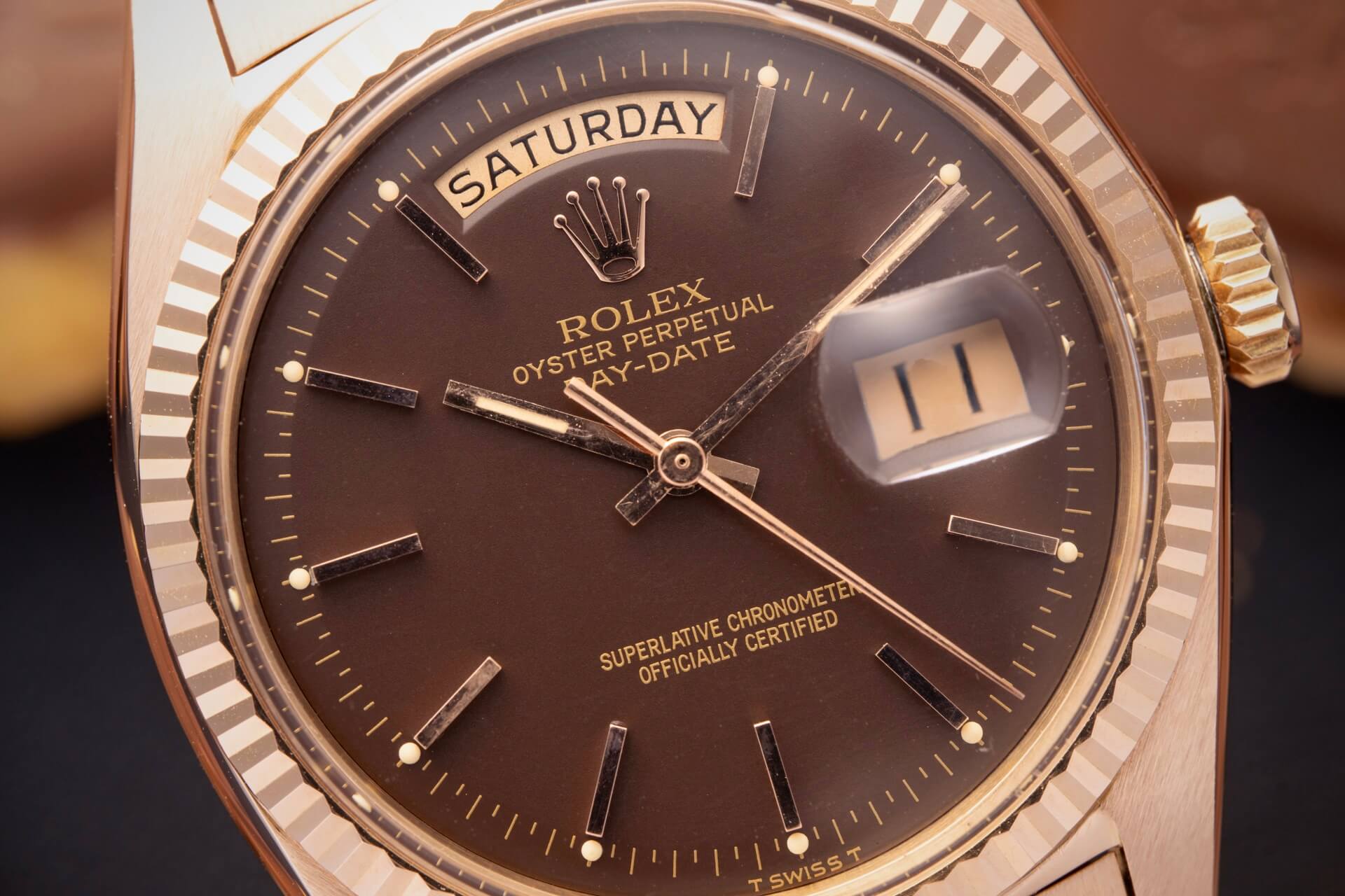 Rolex Day-Date 1803 Rose Gold ‘Chocolate’ Dial
