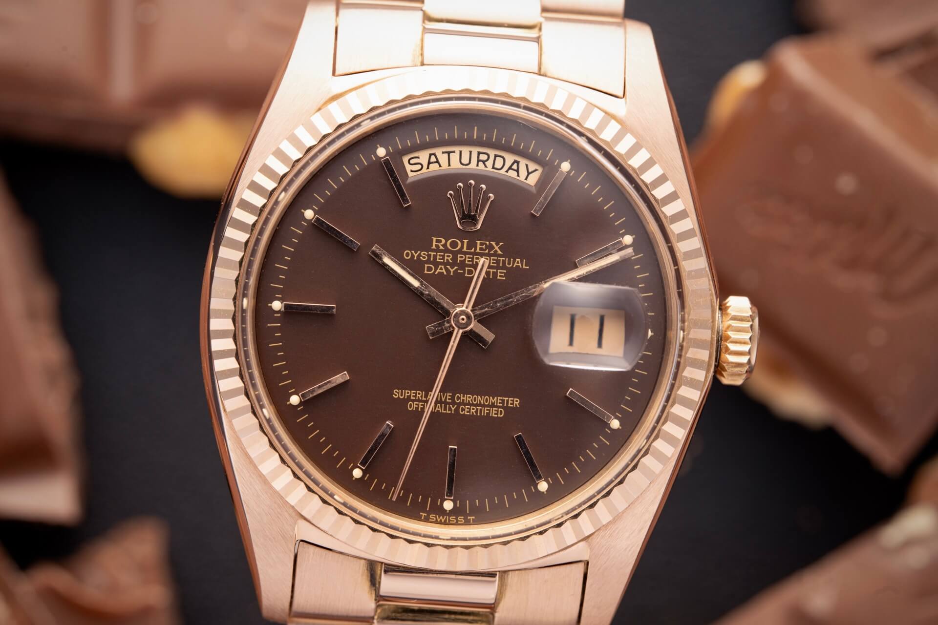 Rolex Day-Date 1803 Rose Gold ‘Chocolate’ Dial
