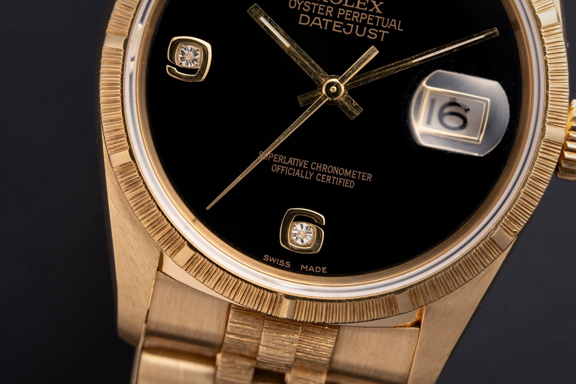 Rolex Datejust 16248 'Bark' Onyx Dial
