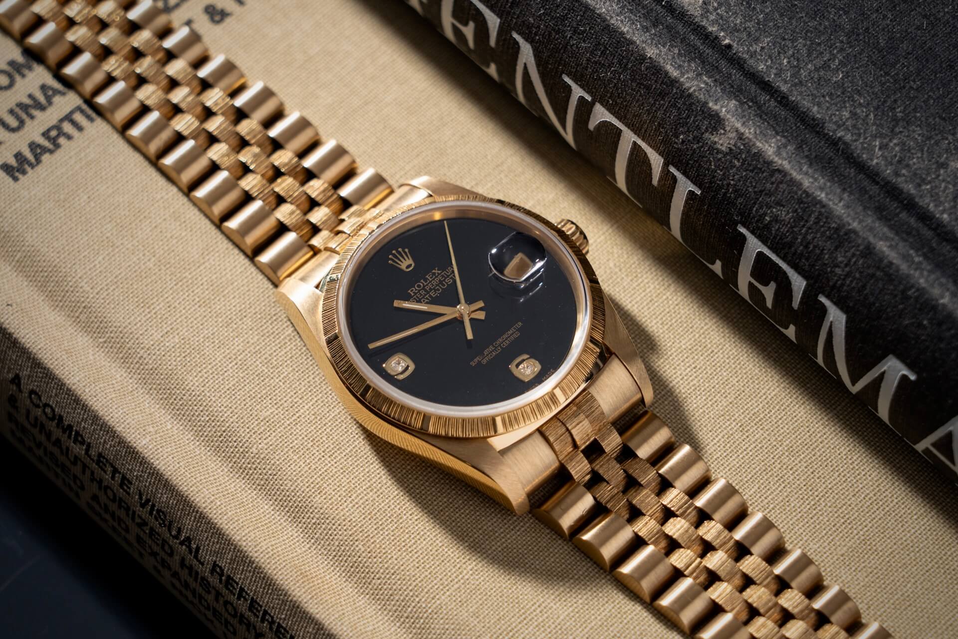 Rolex Datejust 16248 'Bark' Onyx Dial