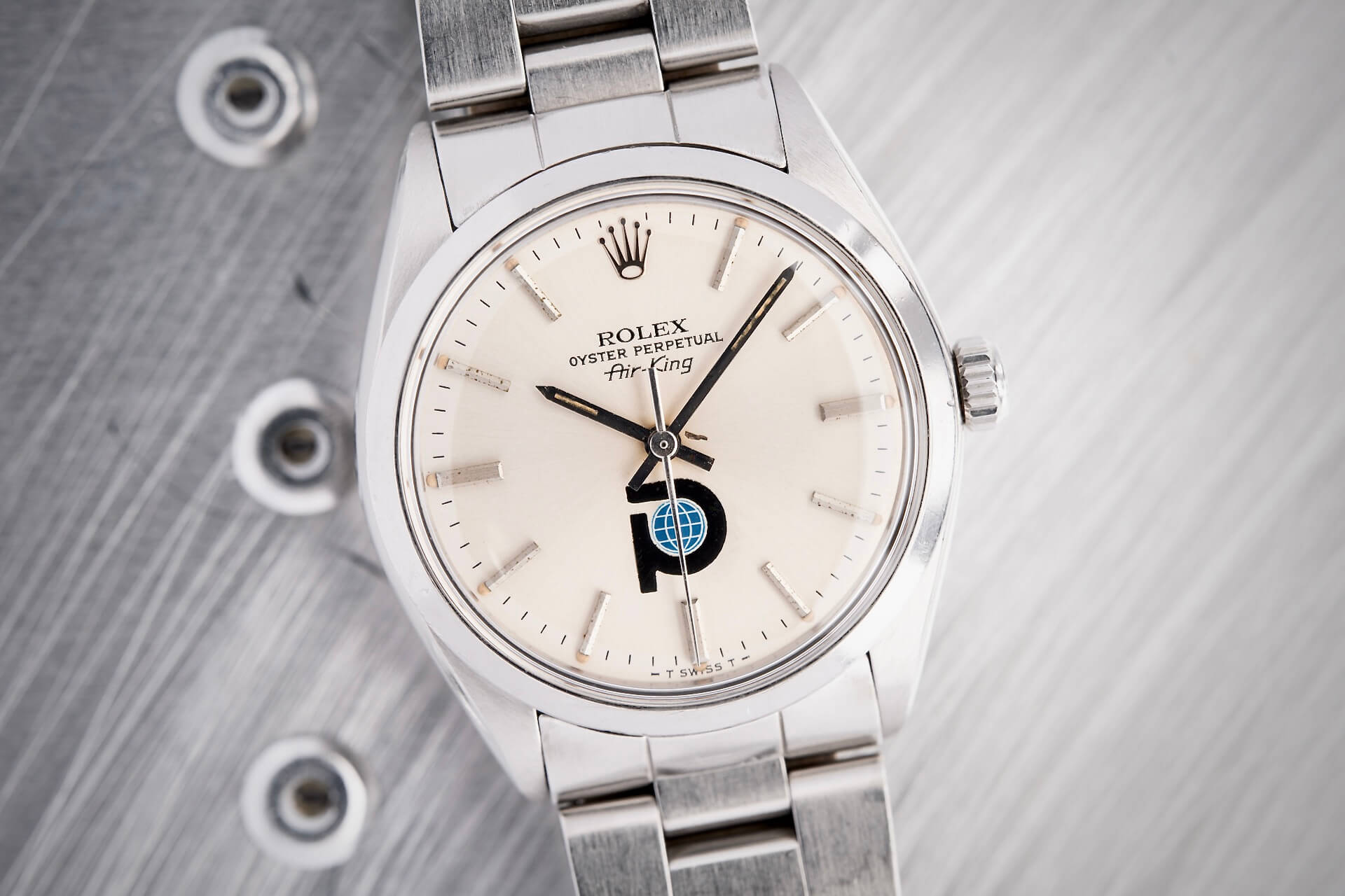 Rolex Airk-king 5500 Pool Intairdril Logo Dial 'Pool Oil'