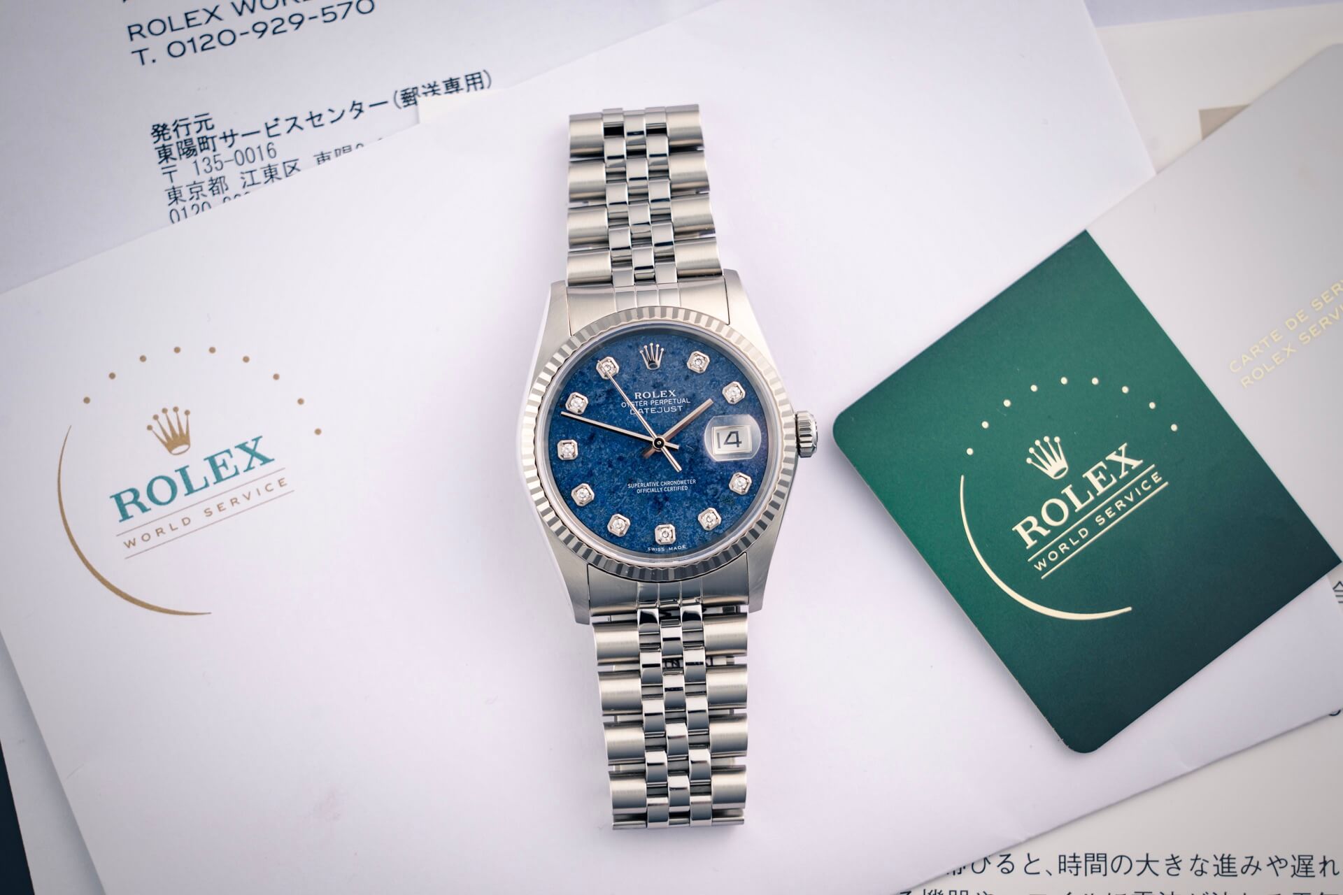 Rolex Datejust 16234 'Sodalite Stone Dial'