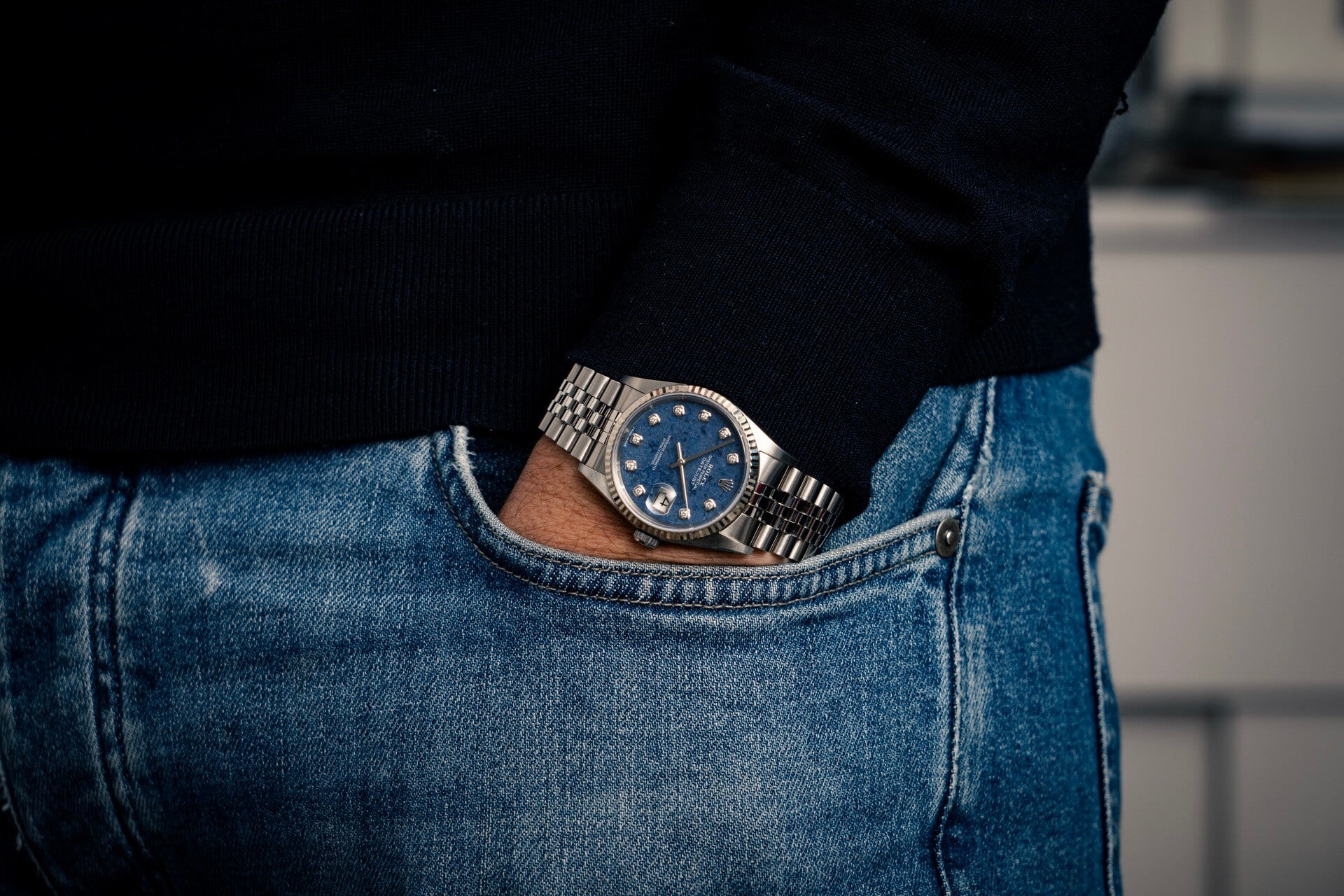 Rolex Datejust 16234 'Sodalite Stone Dial'