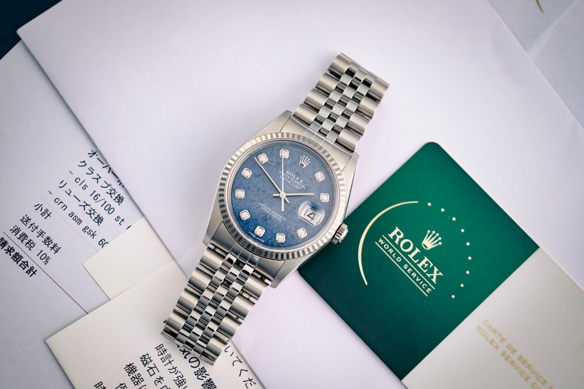 Rolex Datejust 16234 'Sodalite Stone Dial'