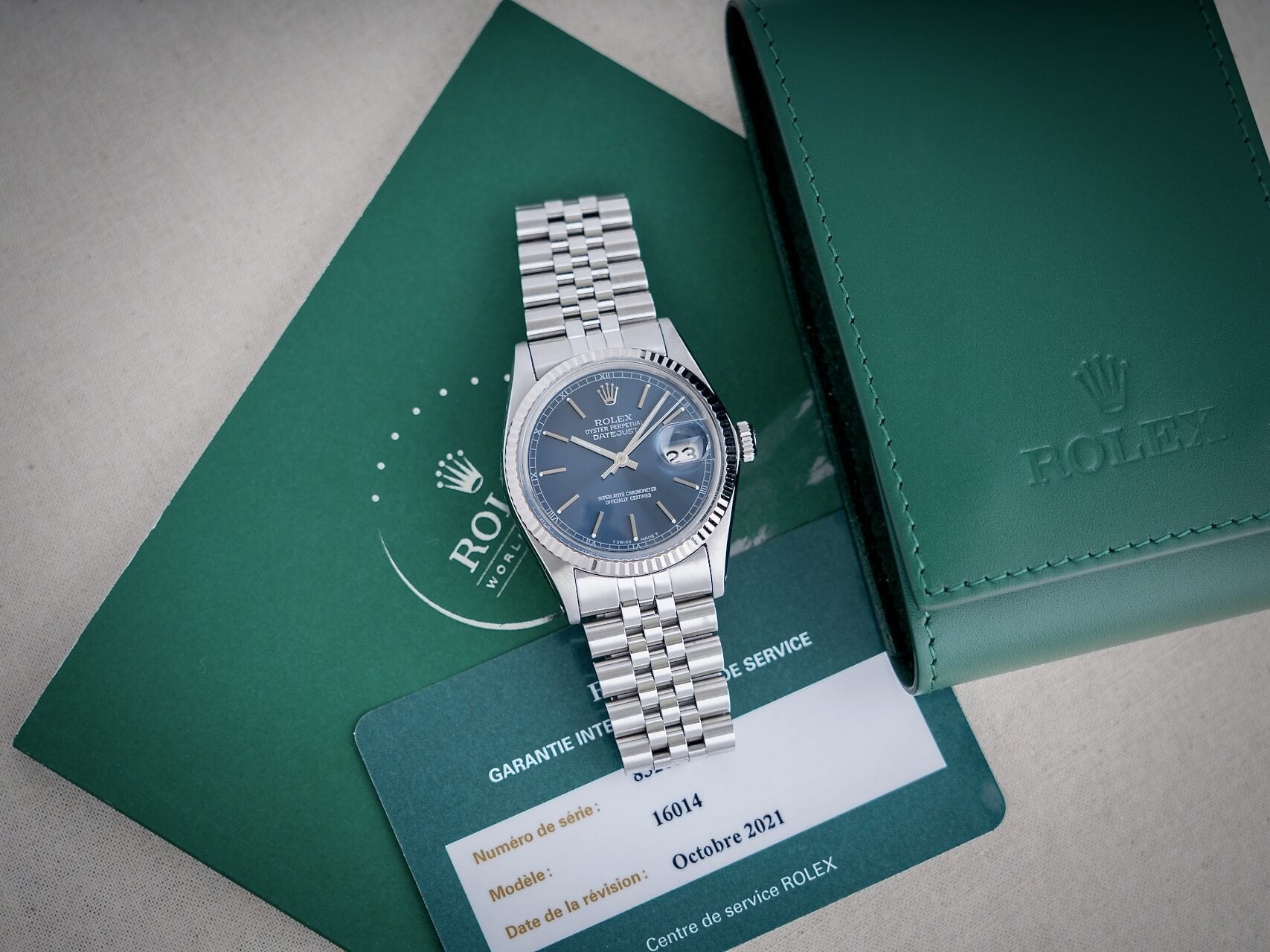 Rolex Datejust 16014 RSC Paperwork