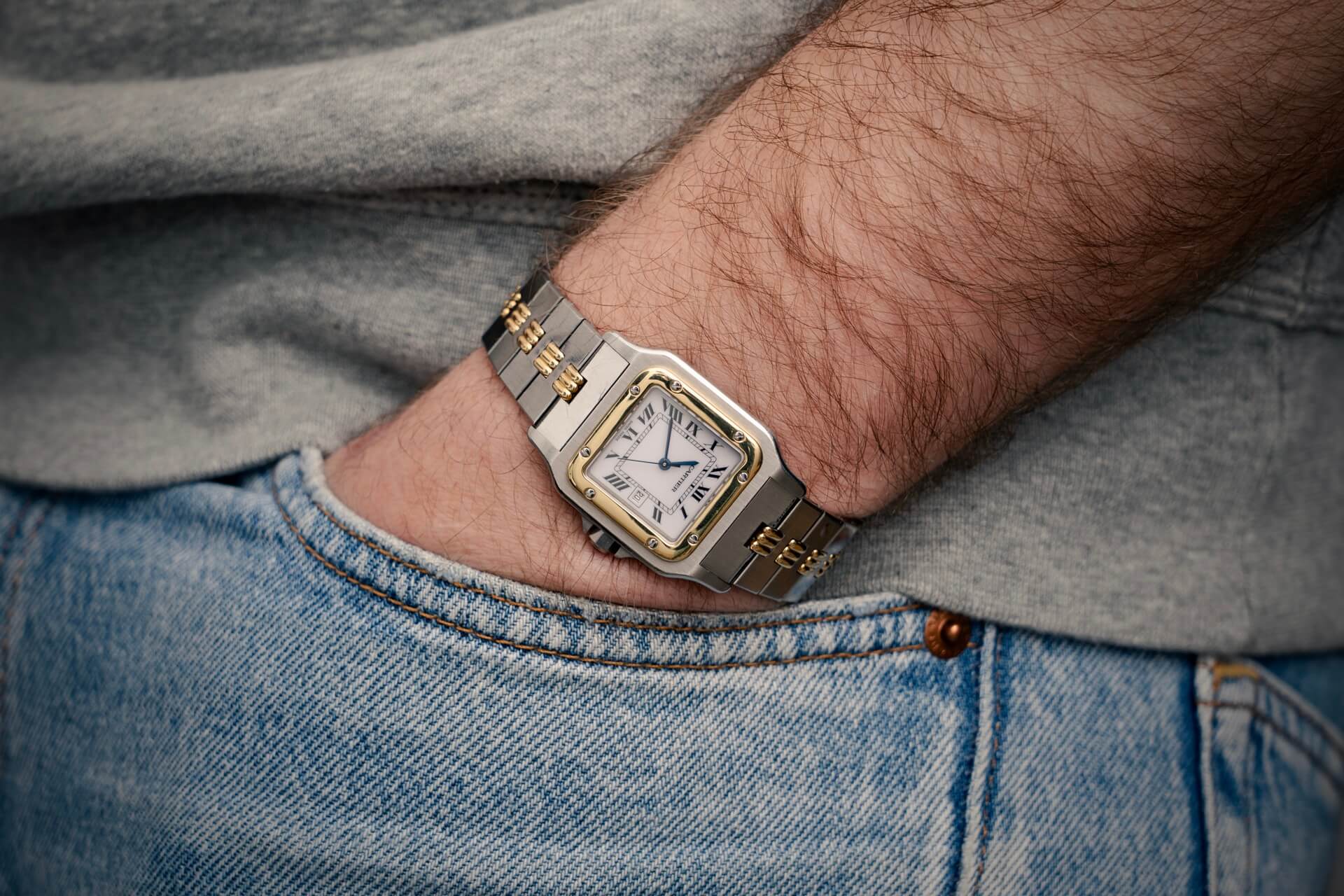 Cartier Santos Carrée 2961 ‘Godron’